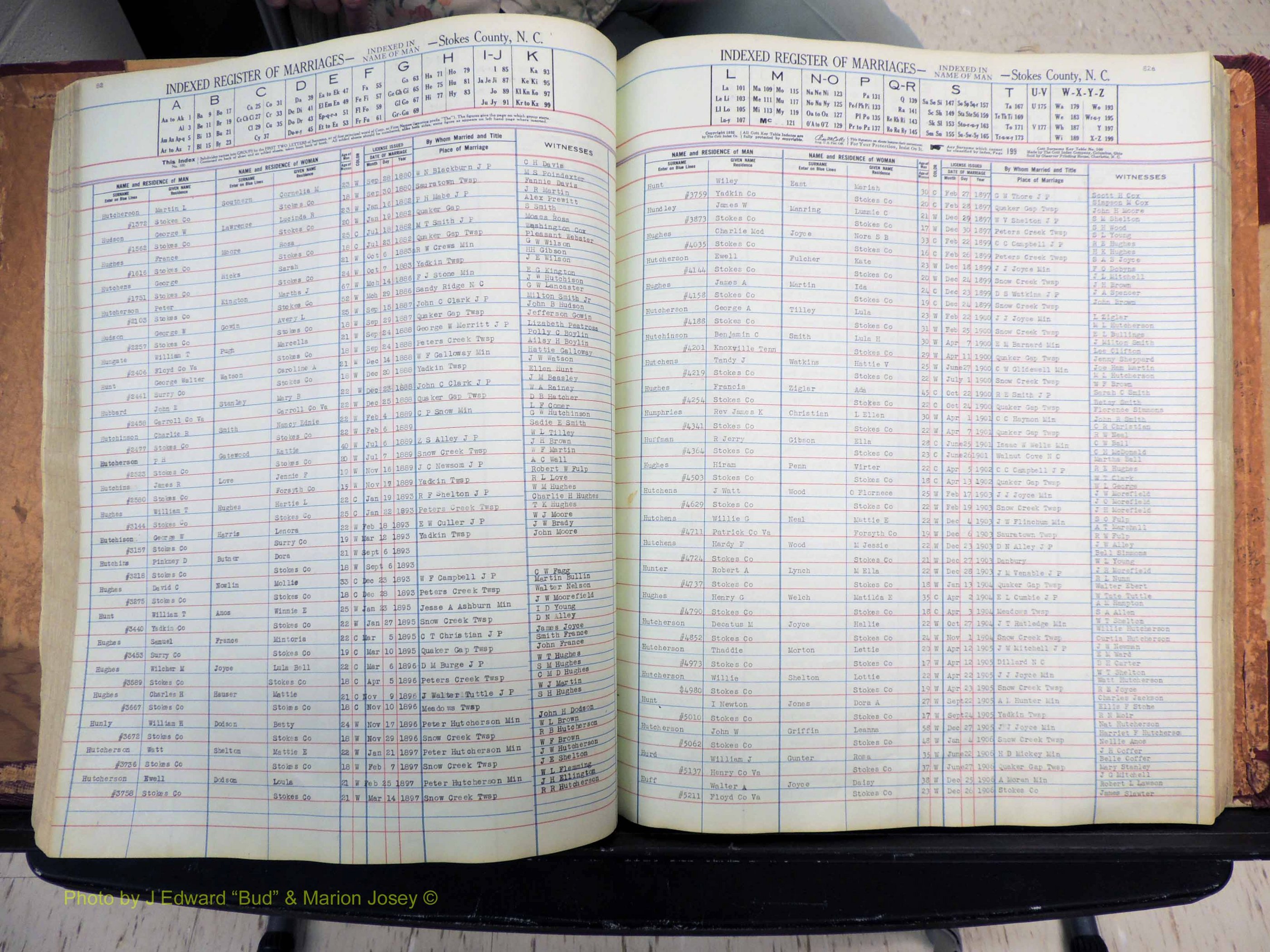 Stokes Co, NC, Marriages, Male Index, A-Z, 1851-1956 (228).JPG