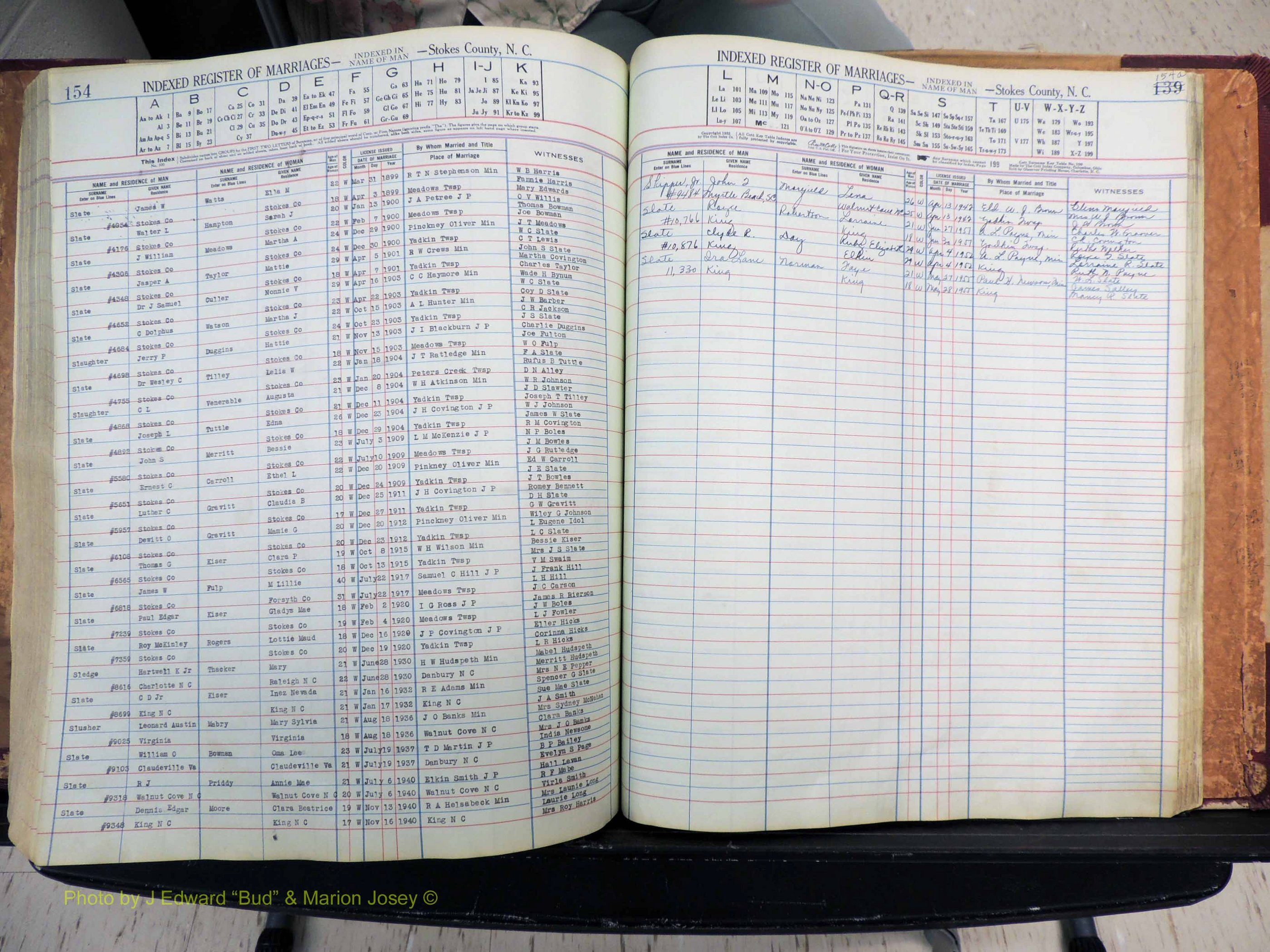 Stokes Co, NC, Marriages, Male Index, A-Z, 1851-1956 (346).JPG