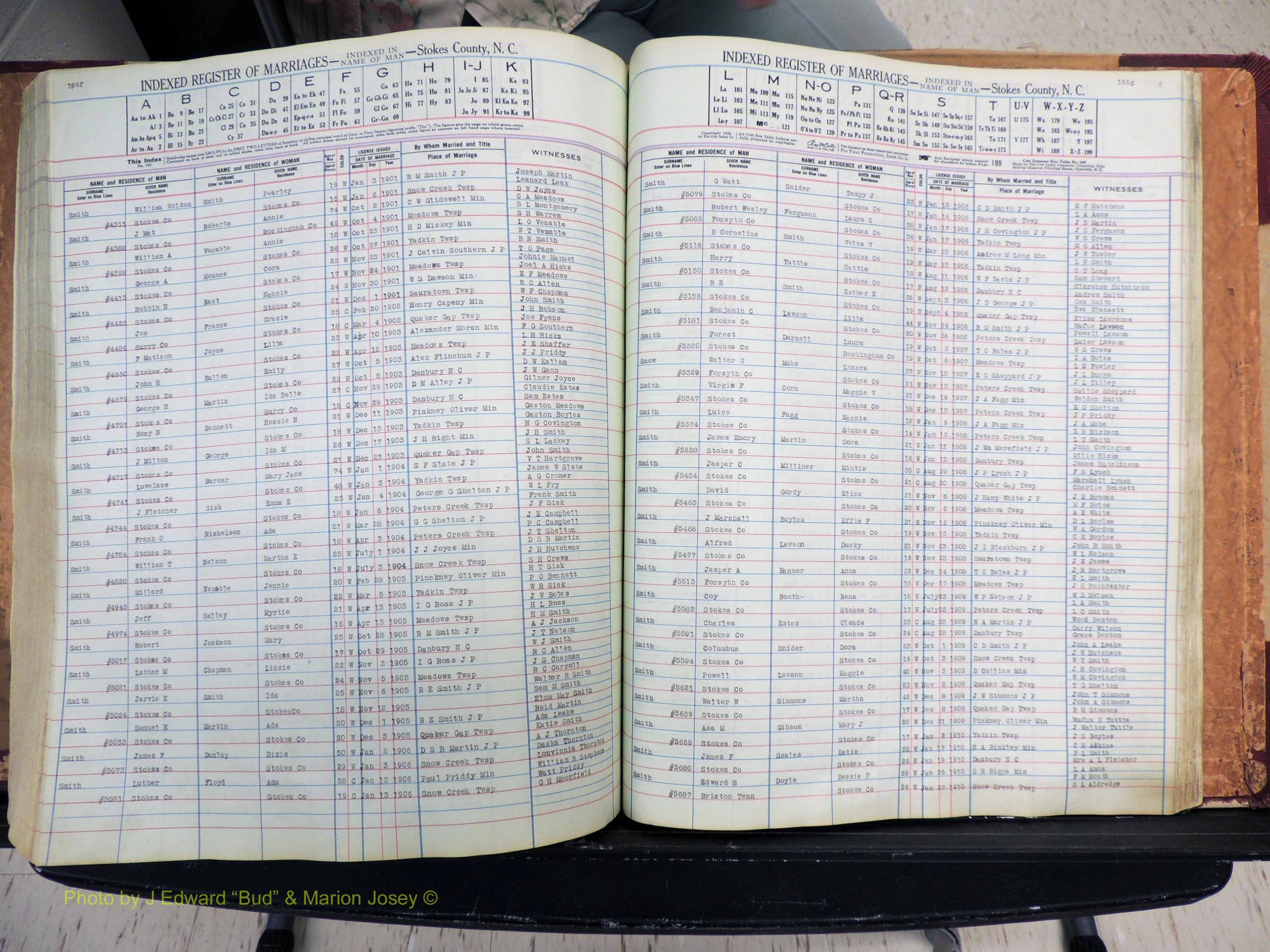 Stokes Co, NC, Marriages, Male Index, A-Z, 1851-1956 (351).JPG