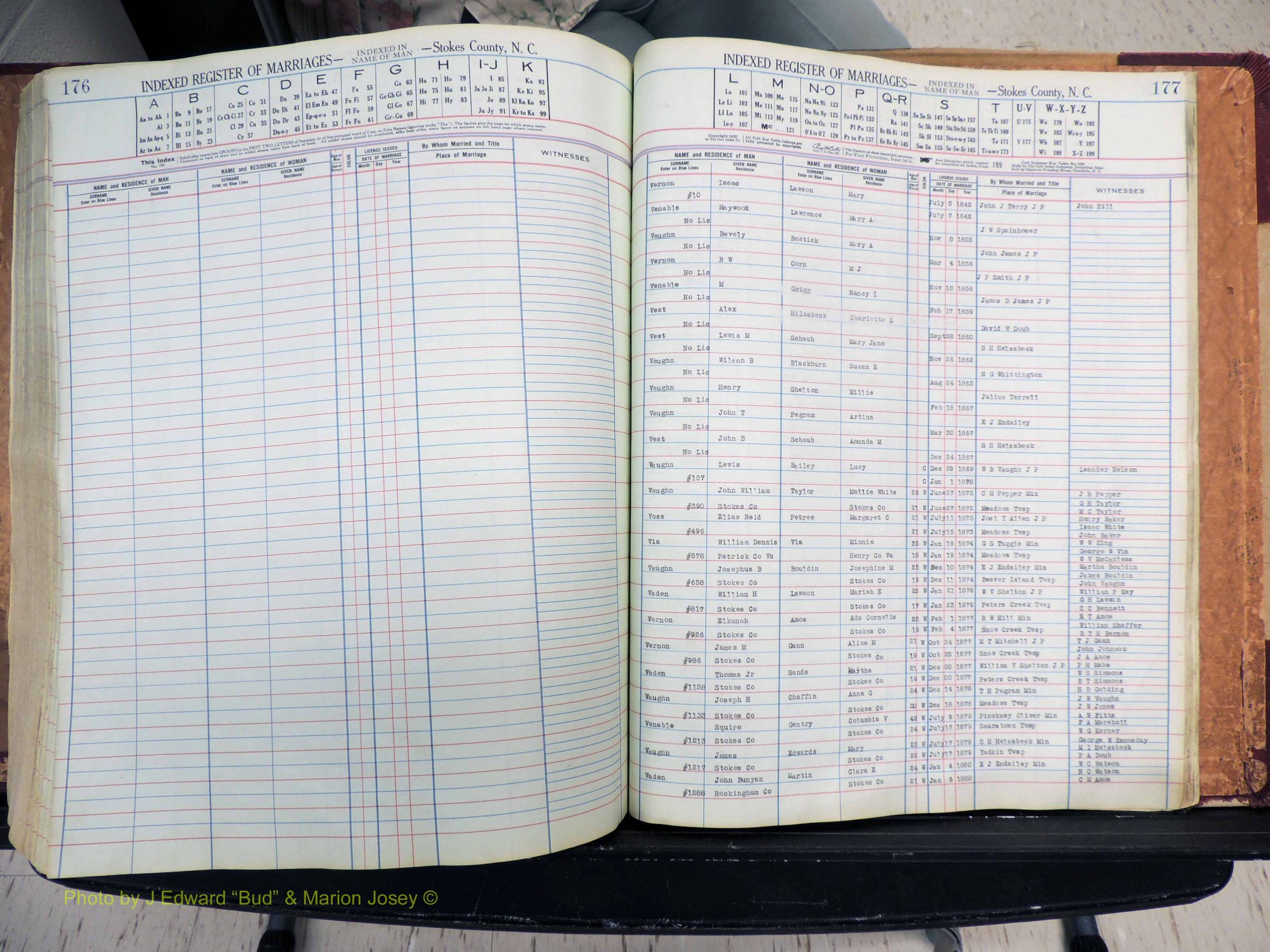 Stokes Co, NC, Marriages, Male Index, A-Z, 1851-1956 (384).JPG