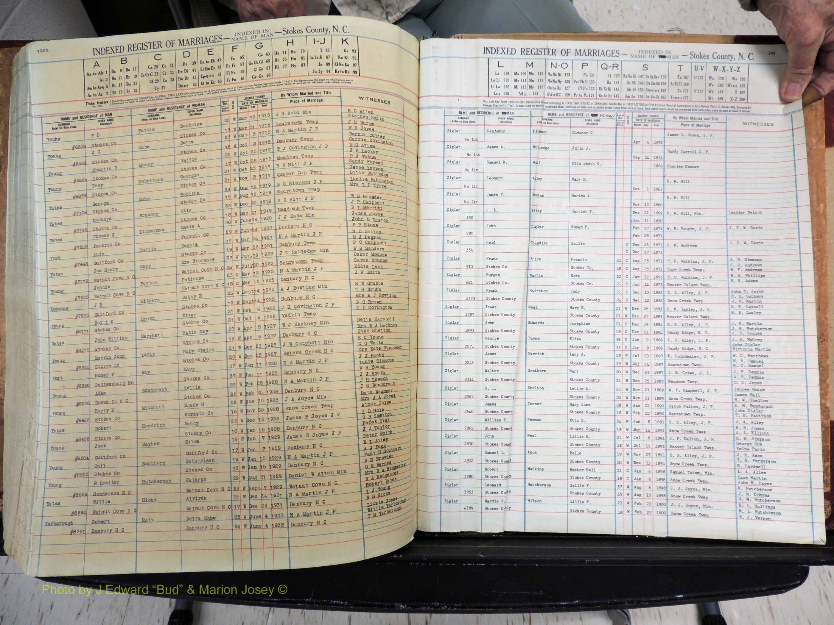 Stokes Co, NC, Marriages, Male Index, A-Z, 1851-1956 (413).JPG