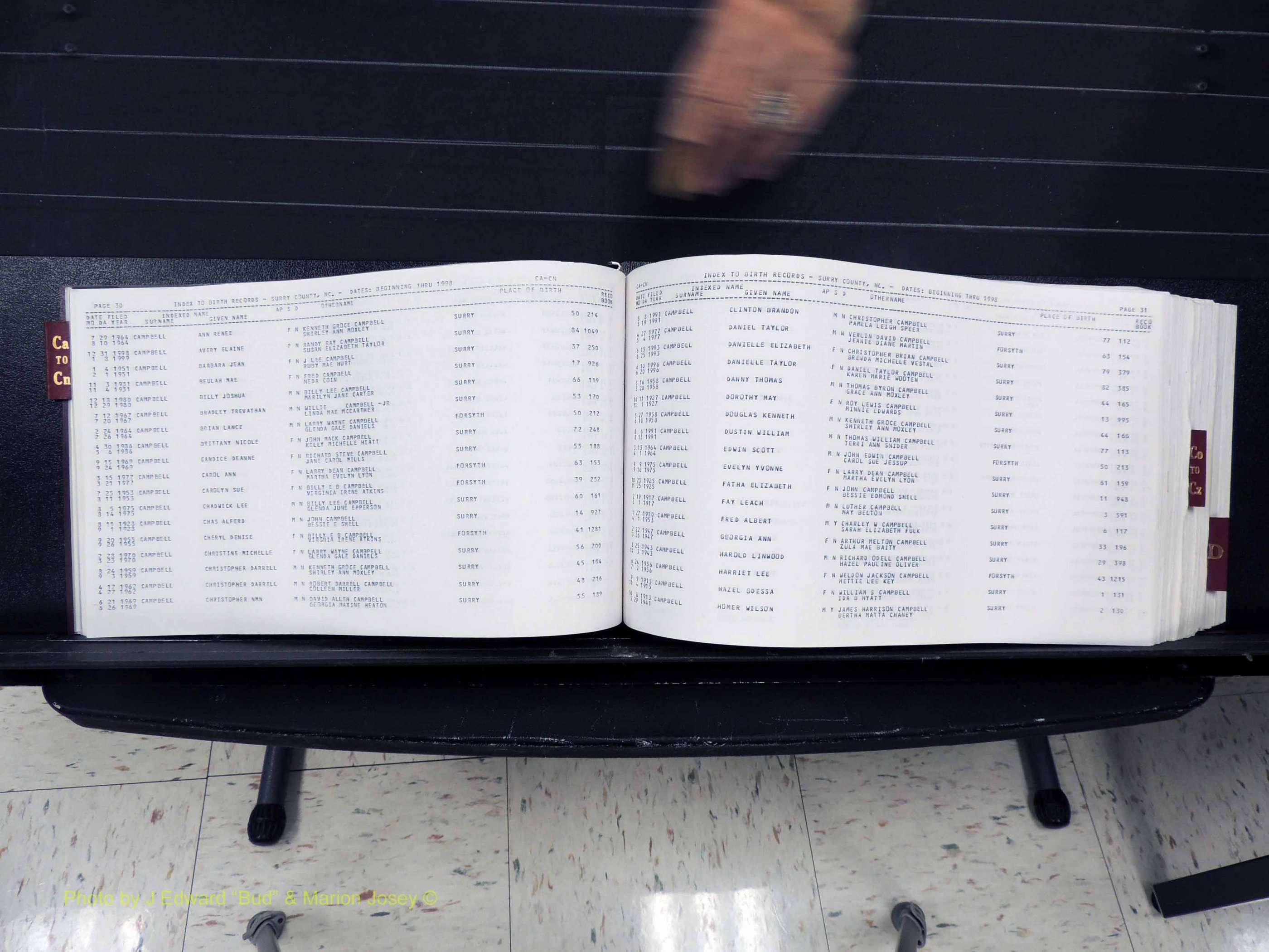 Surry Co, NC, Births, C-D, 1913-1998 (117).JPG