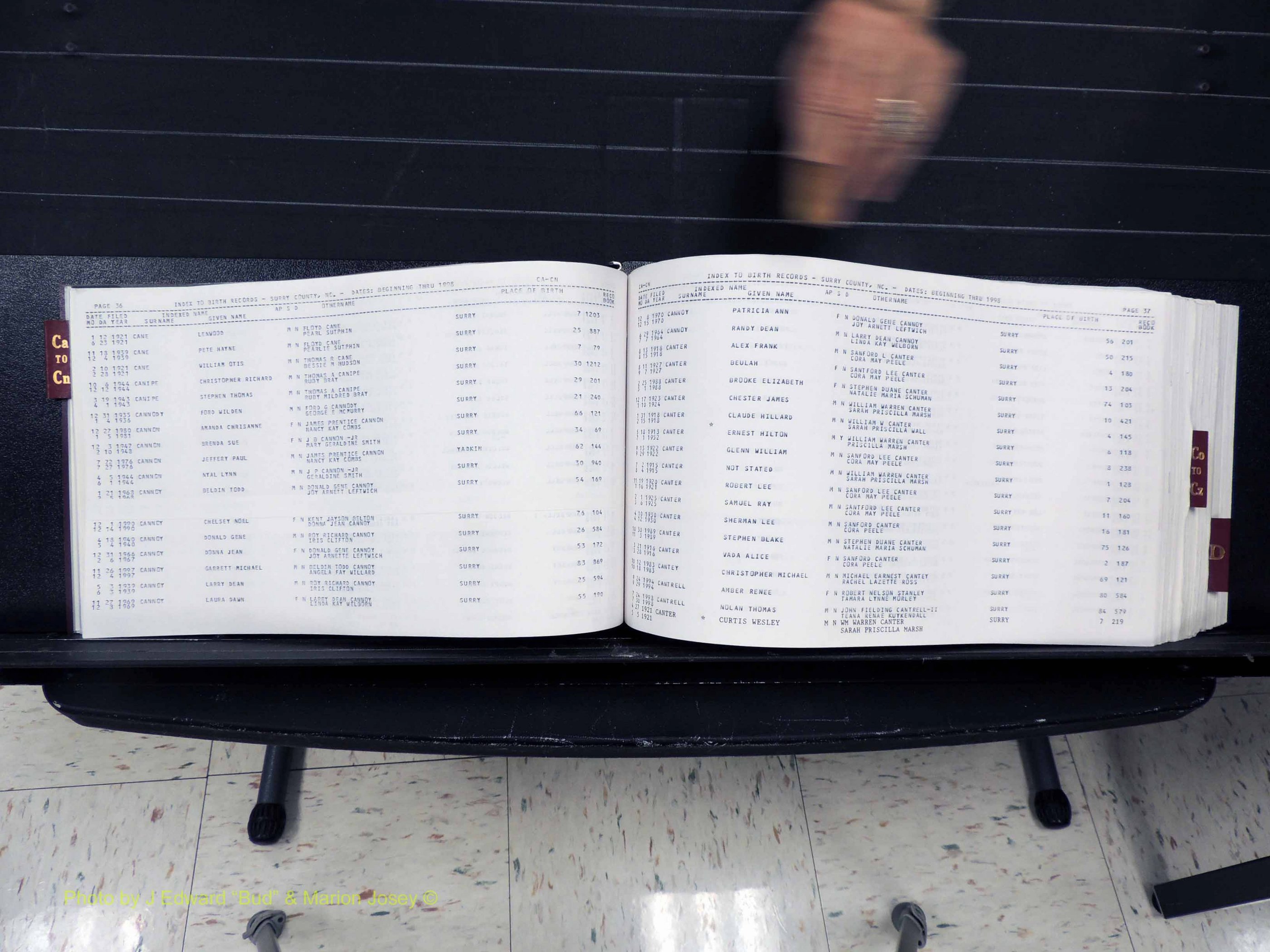 Surry Co, NC, Births, C-D, 1913-1998 (120).JPG