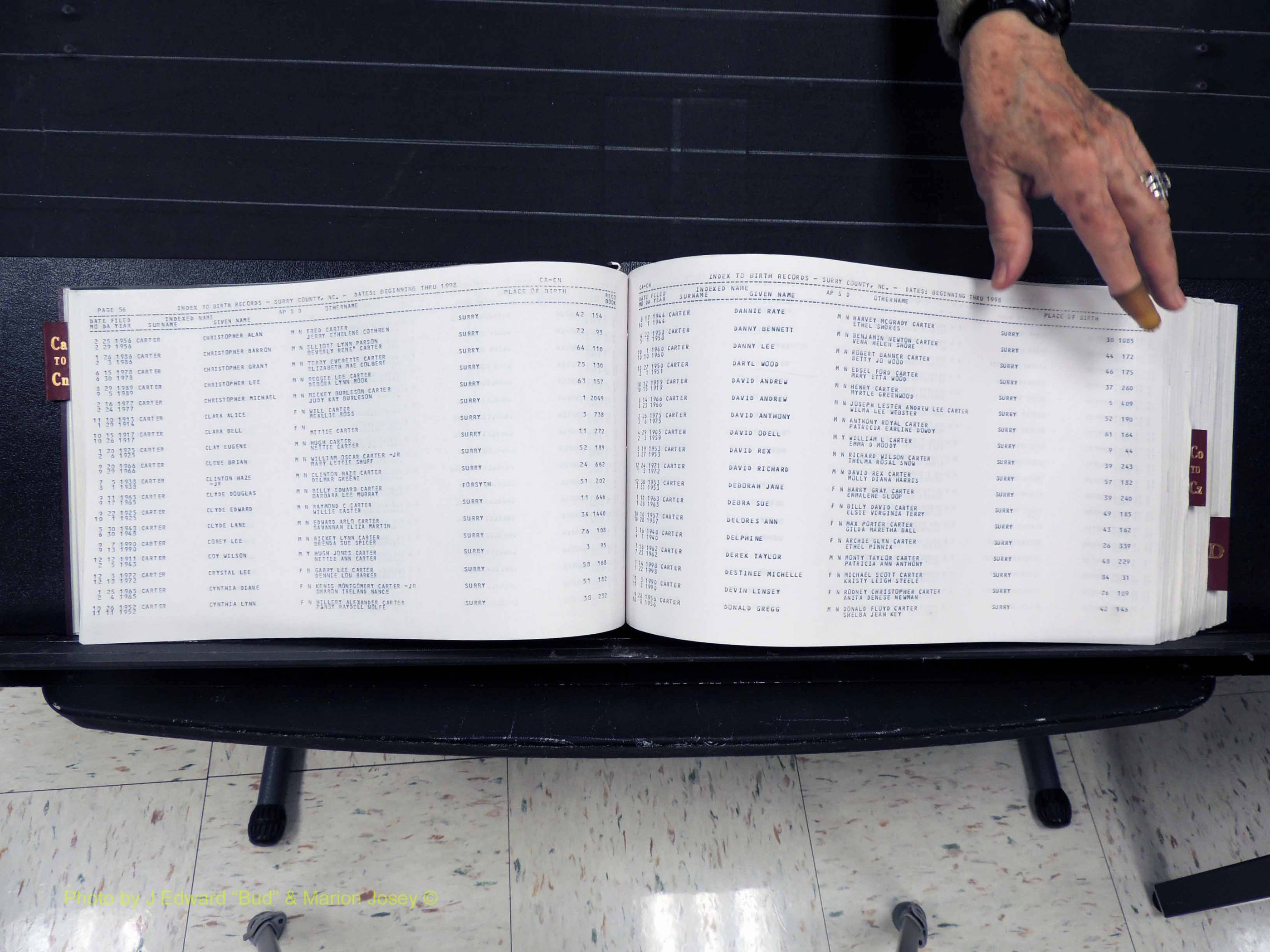 Surry Co, NC, Births, C-D, 1913-1998 (130).JPG