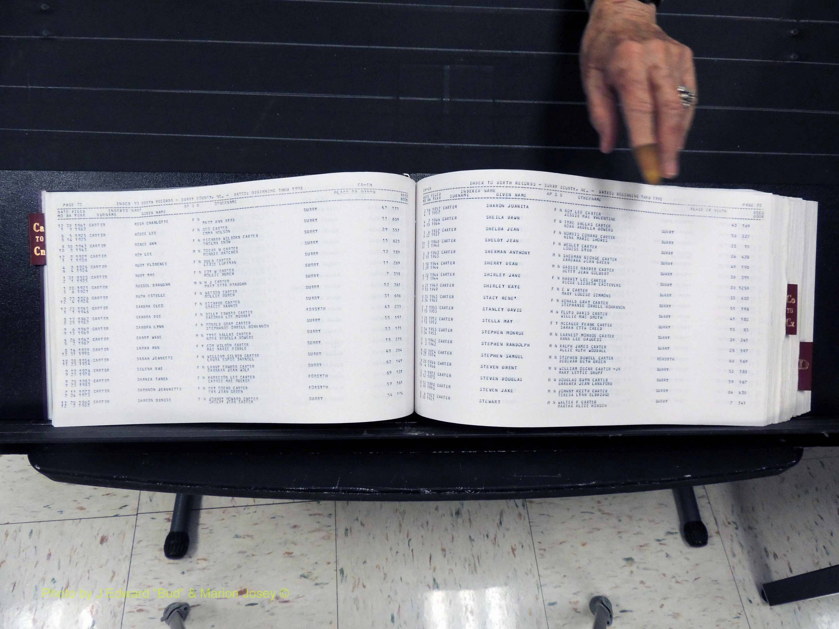 Surry Co, NC, Births, C-D, 1913-1998 (138).JPG