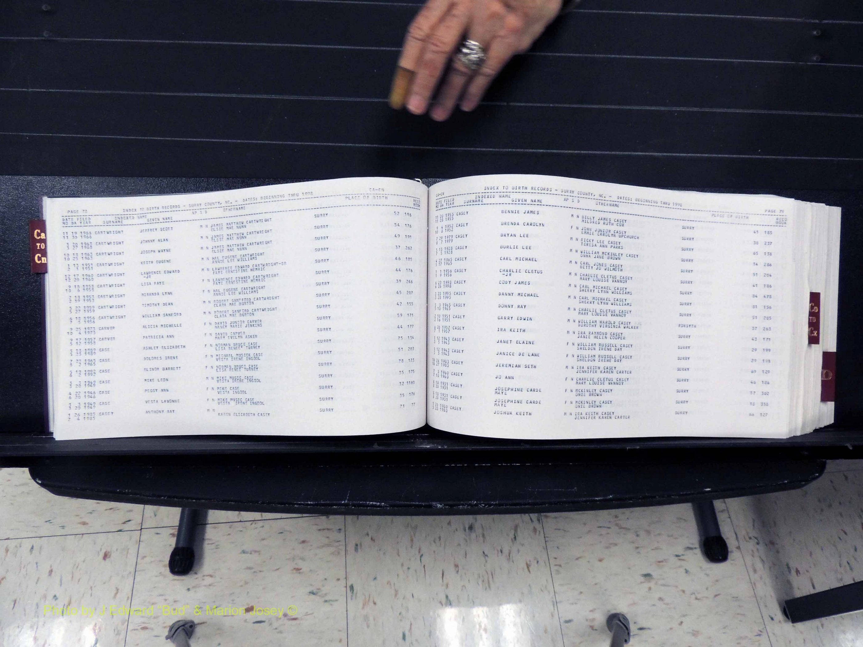 Surry Co, NC, Births, C-D, 1913-1998 (141).JPG