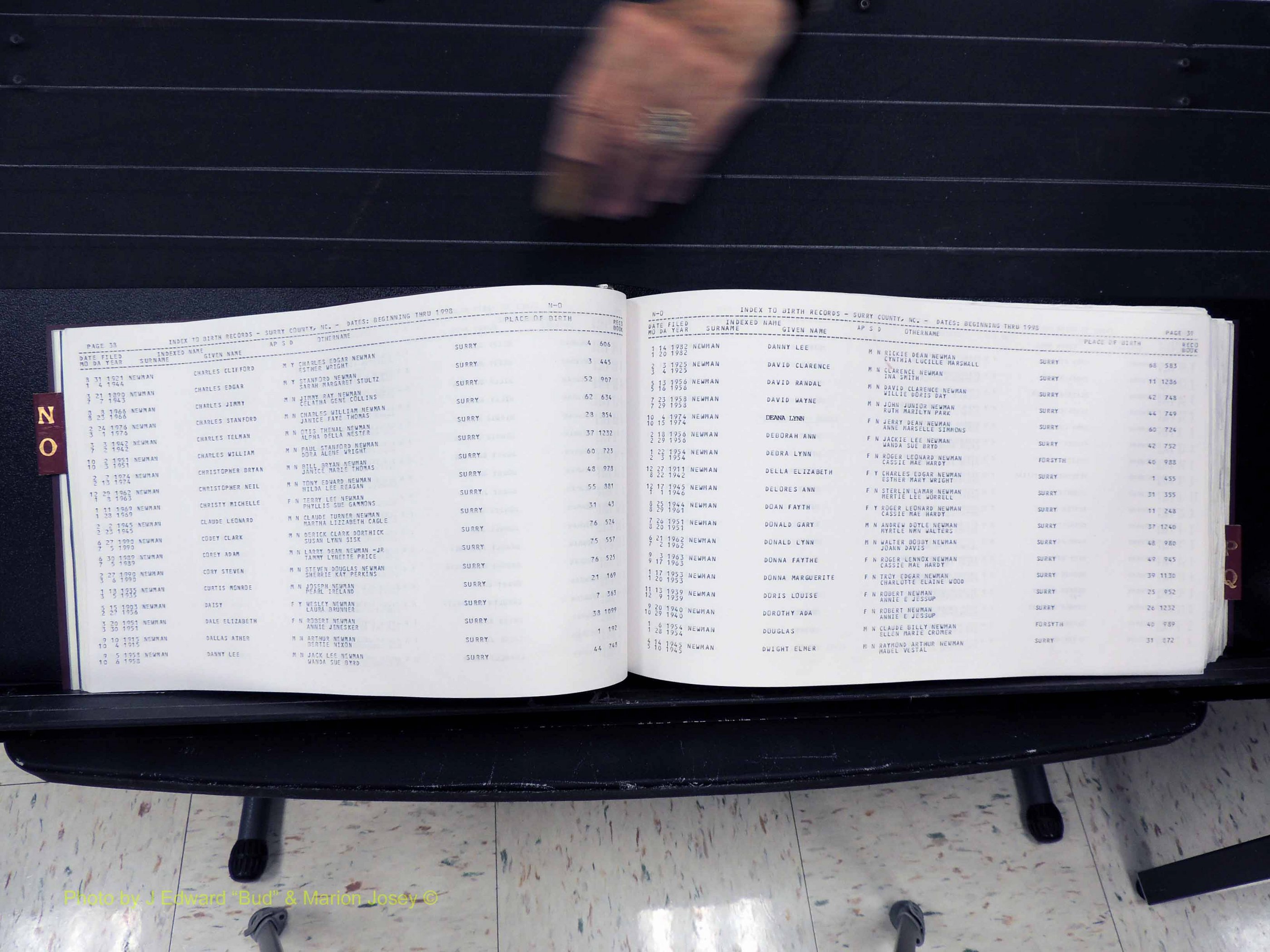 Surry Co, NC, Births, N-Q, 1913-1998 (121).JPG