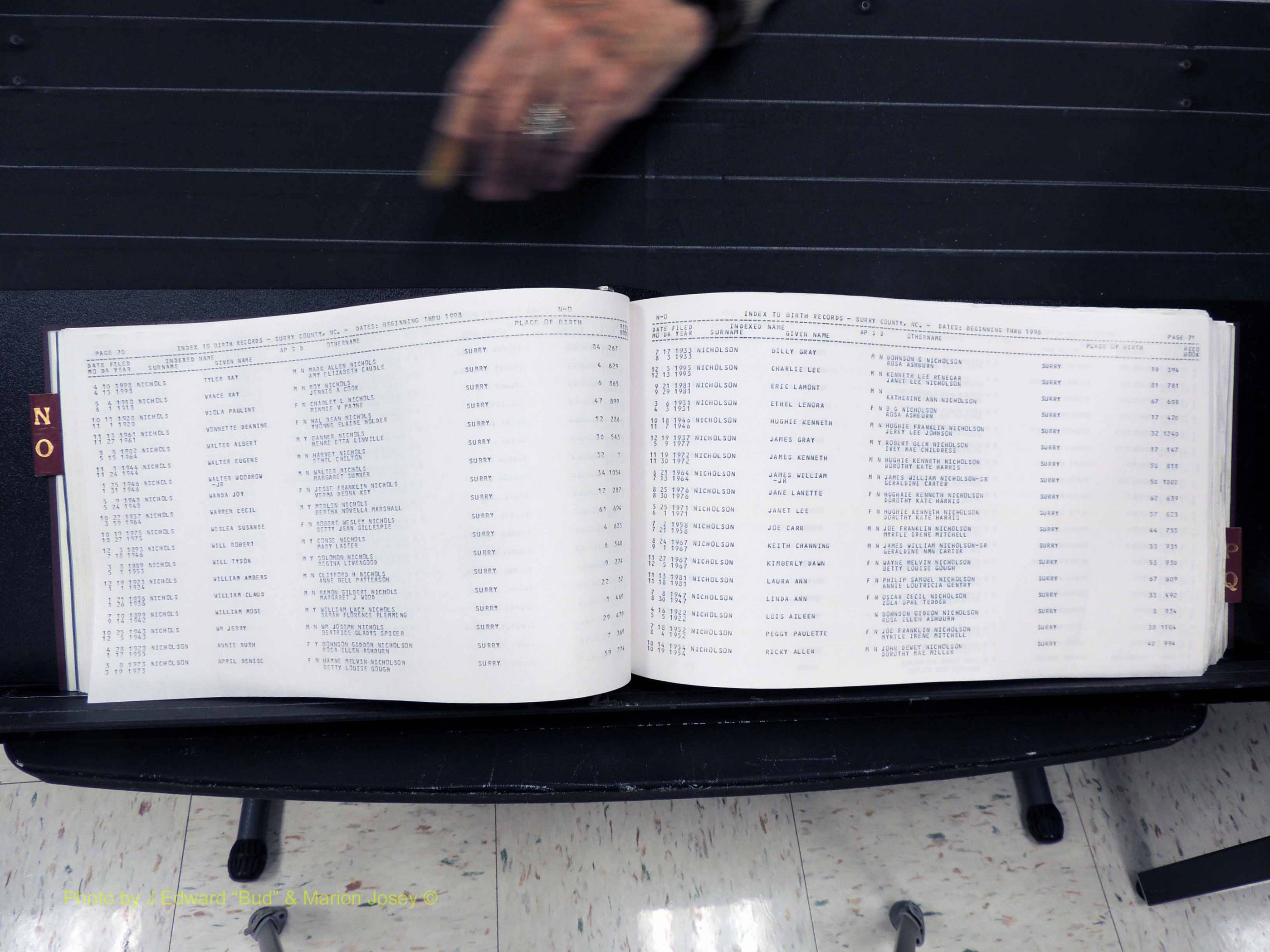 Surry Co, NC, Births, N-Q, 1913-1998 (137).JPG