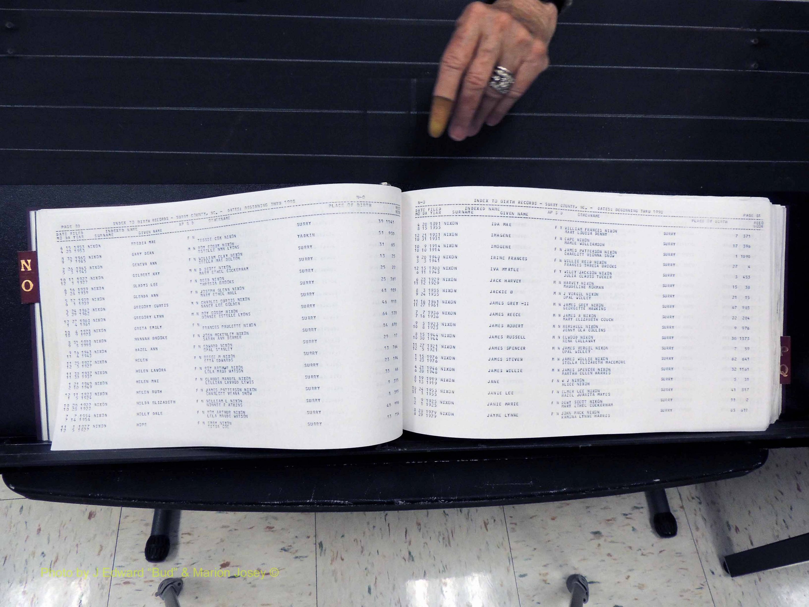 Surry Co, NC, Births, N-Q, 1913-1998 (142).JPG