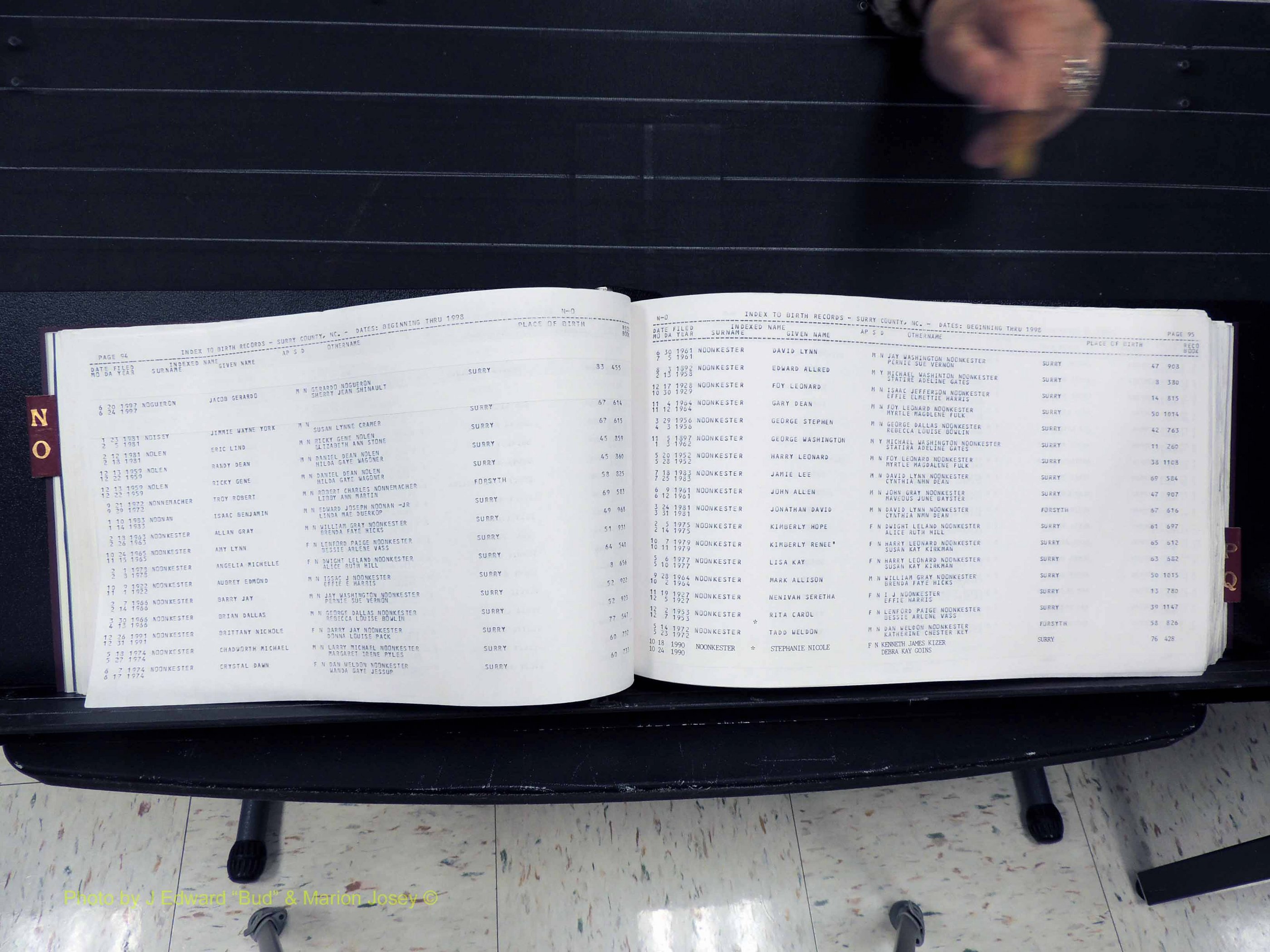 Surry Co, NC, Births, N-Q, 1913-1998 (149).JPG