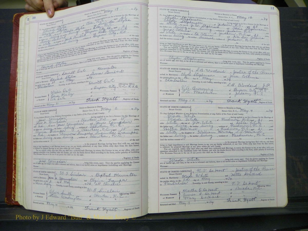 Swain Marriage Lic, 1934-1955 042.JPG