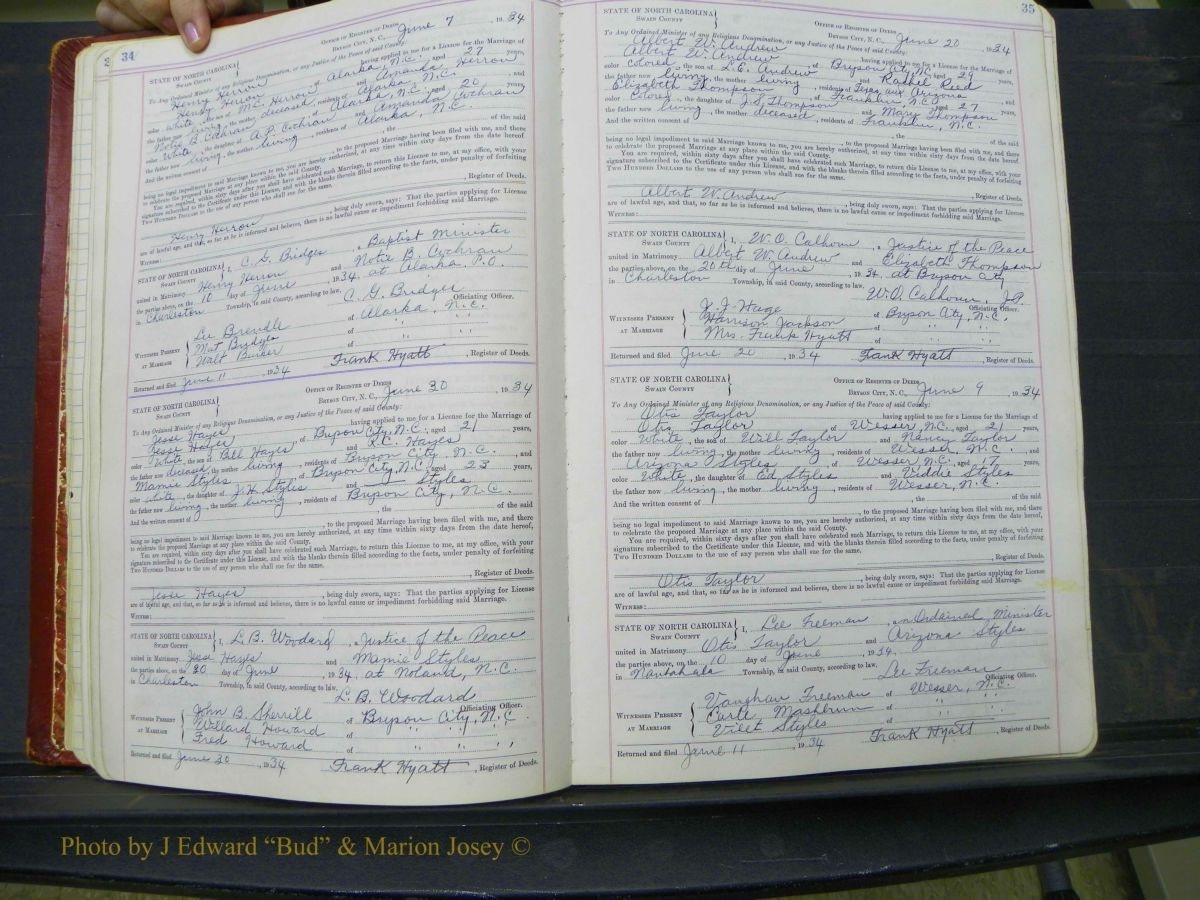 Swain Marriage Lic, 1934-1955 044.JPG