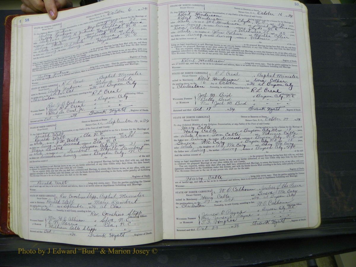 Swain Marriage Lic, 1934-1955 056.JPG