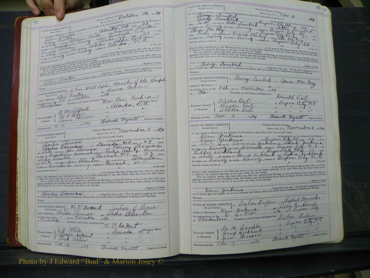 Swain Marriage Lic, 1934-1955 058.JPG