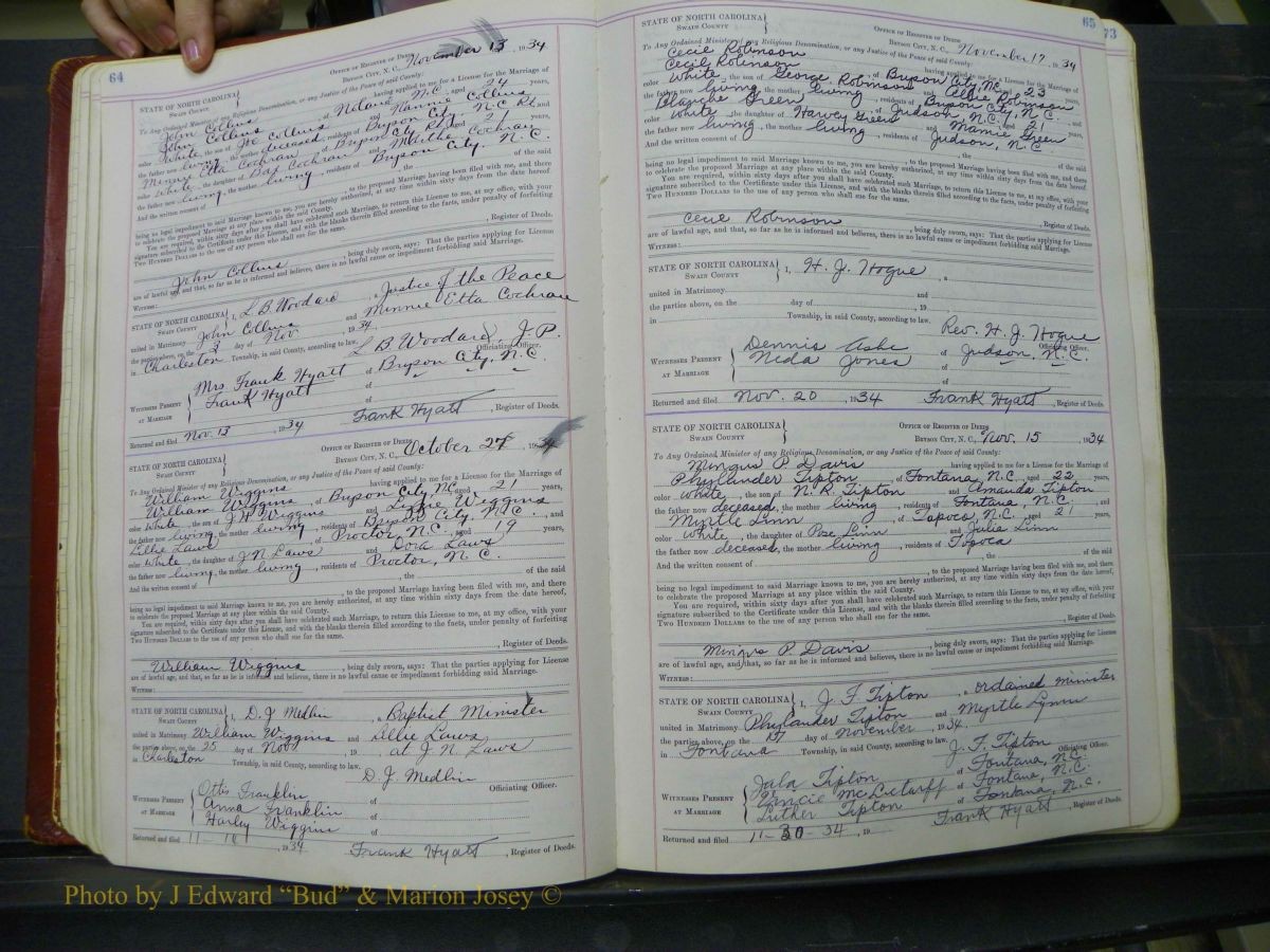 Swain Marriage Lic, 1934-1955 059.JPG