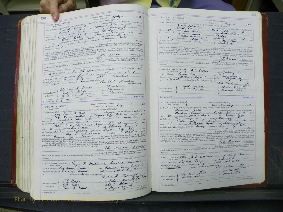 Swain Marriage Lic, 1934-1955 320.JPG