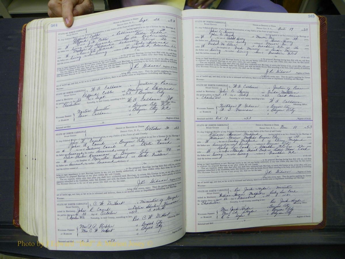 Swain Marriage Lic, 1934-1955 327.JPG