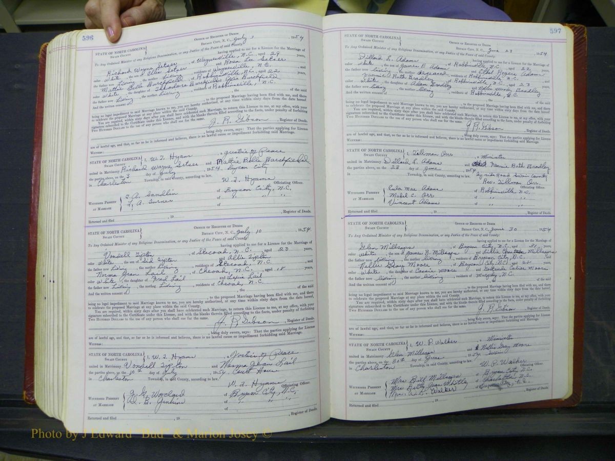 Swain Marriage Lic, 1934-1955 342.JPG