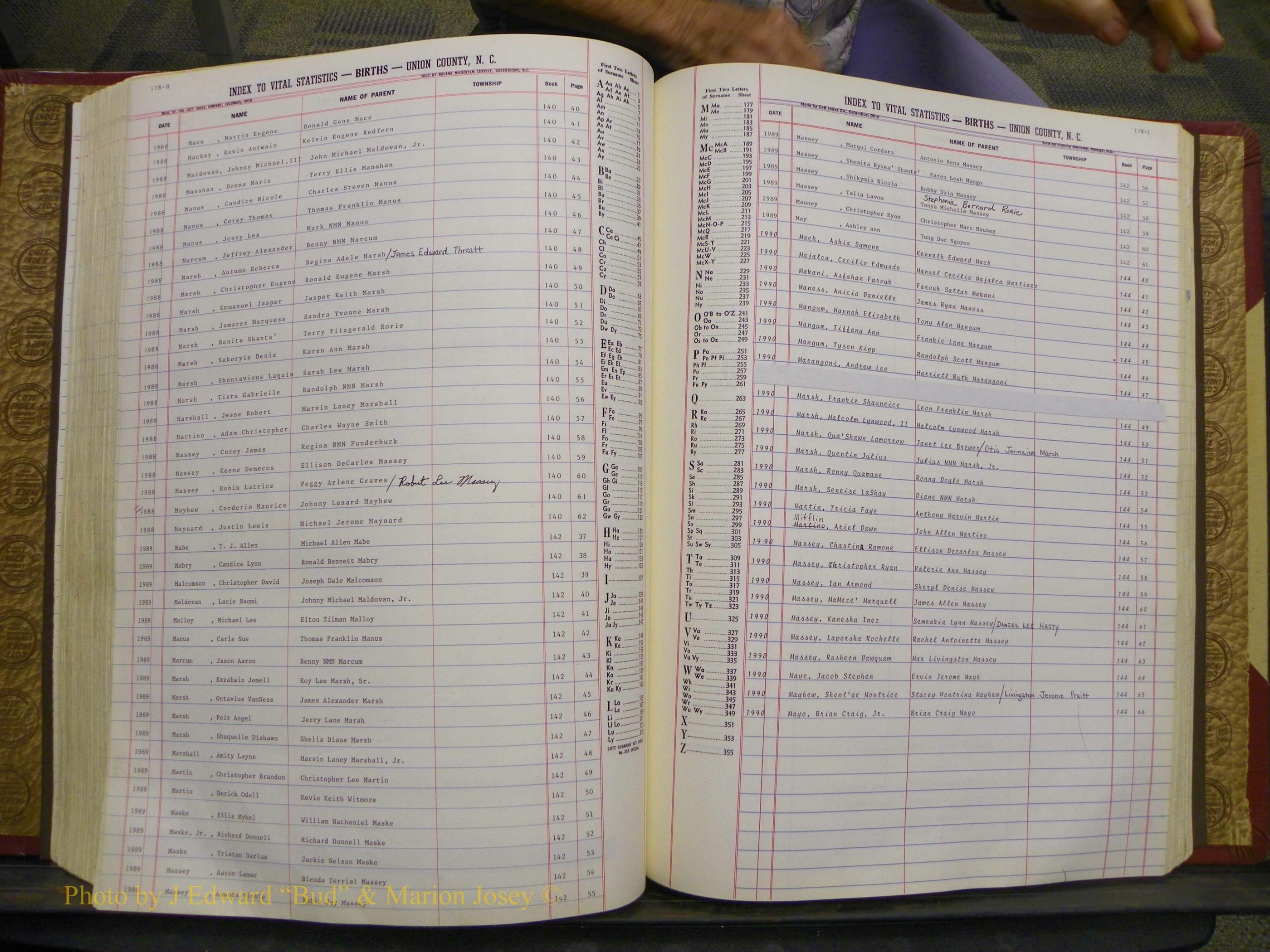 Union Co, NC Births, A-S, 1972-1990 (162).JPG