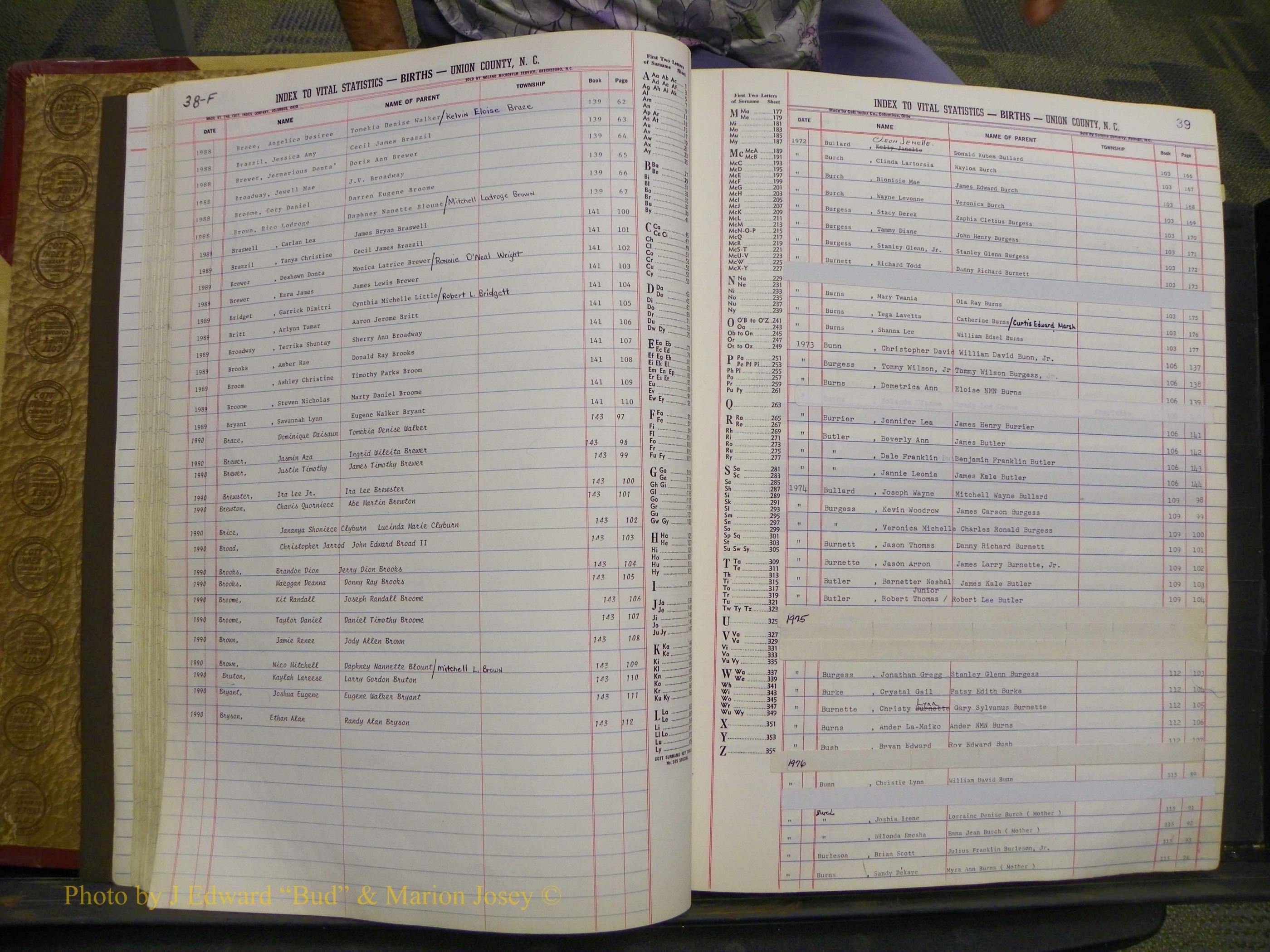 Union Co, NC Births, A-S, 1972-1990 (37).JPG