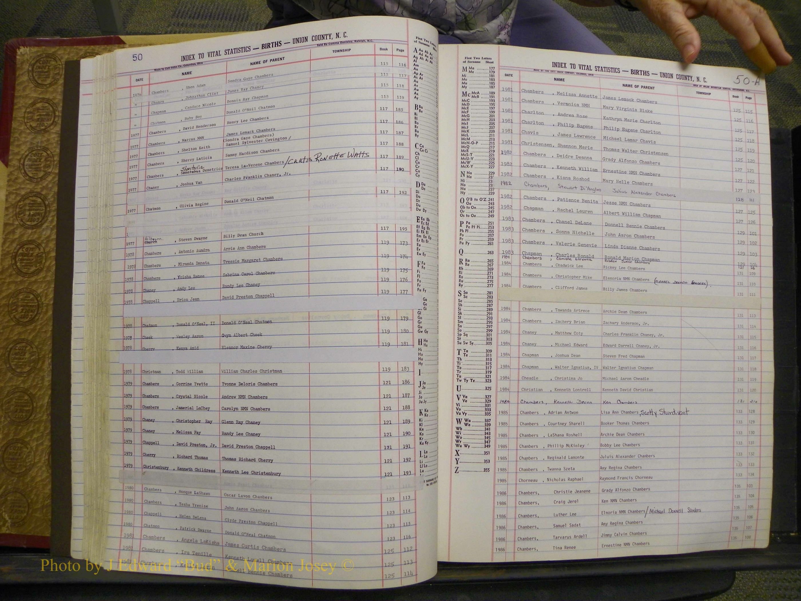 Union Co, NC Births, A-S, 1972-1990 (45).JPG