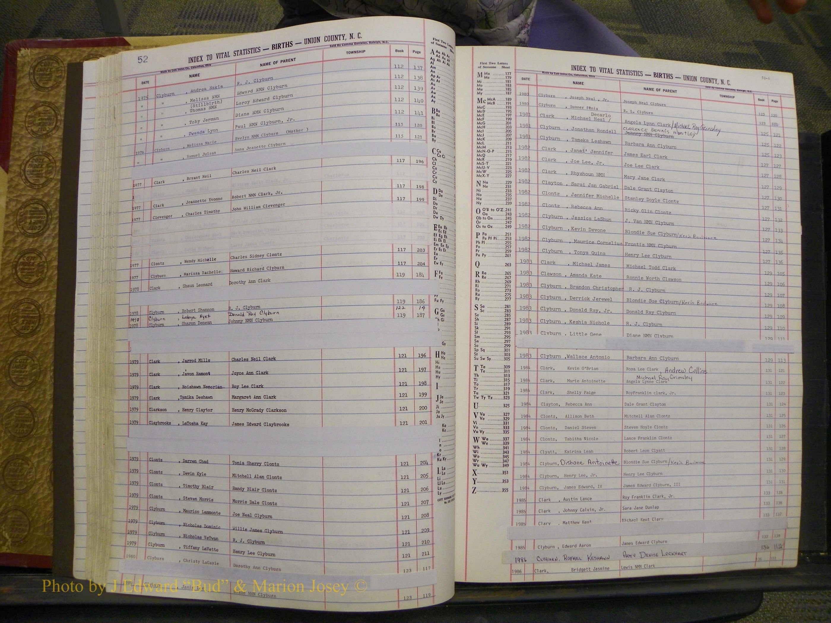 Union Co, NC Births, A-S, 1972-1990 (48).JPG