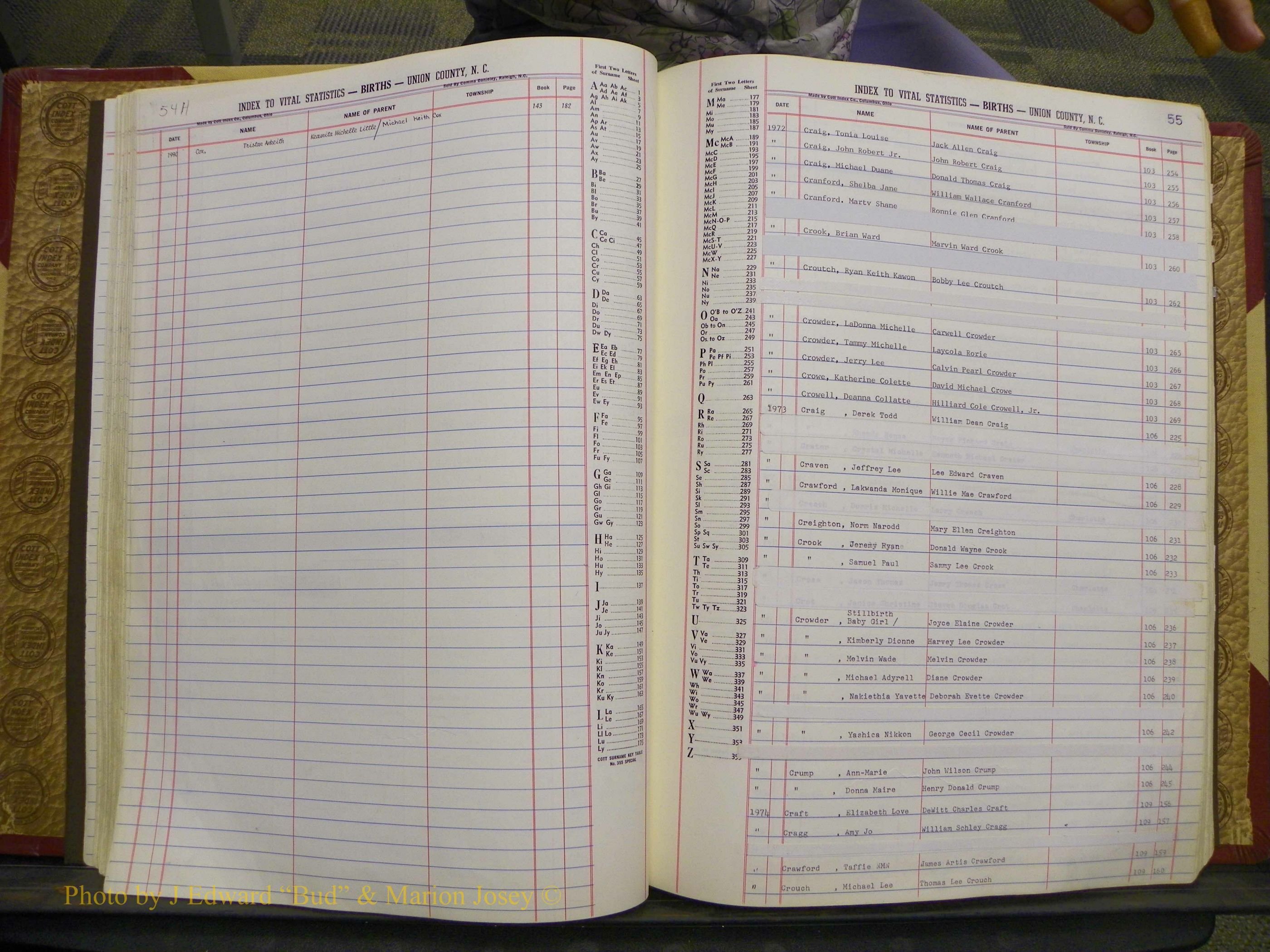 Union Co, NC Births, A-S, 1972-1990 (54).JPG