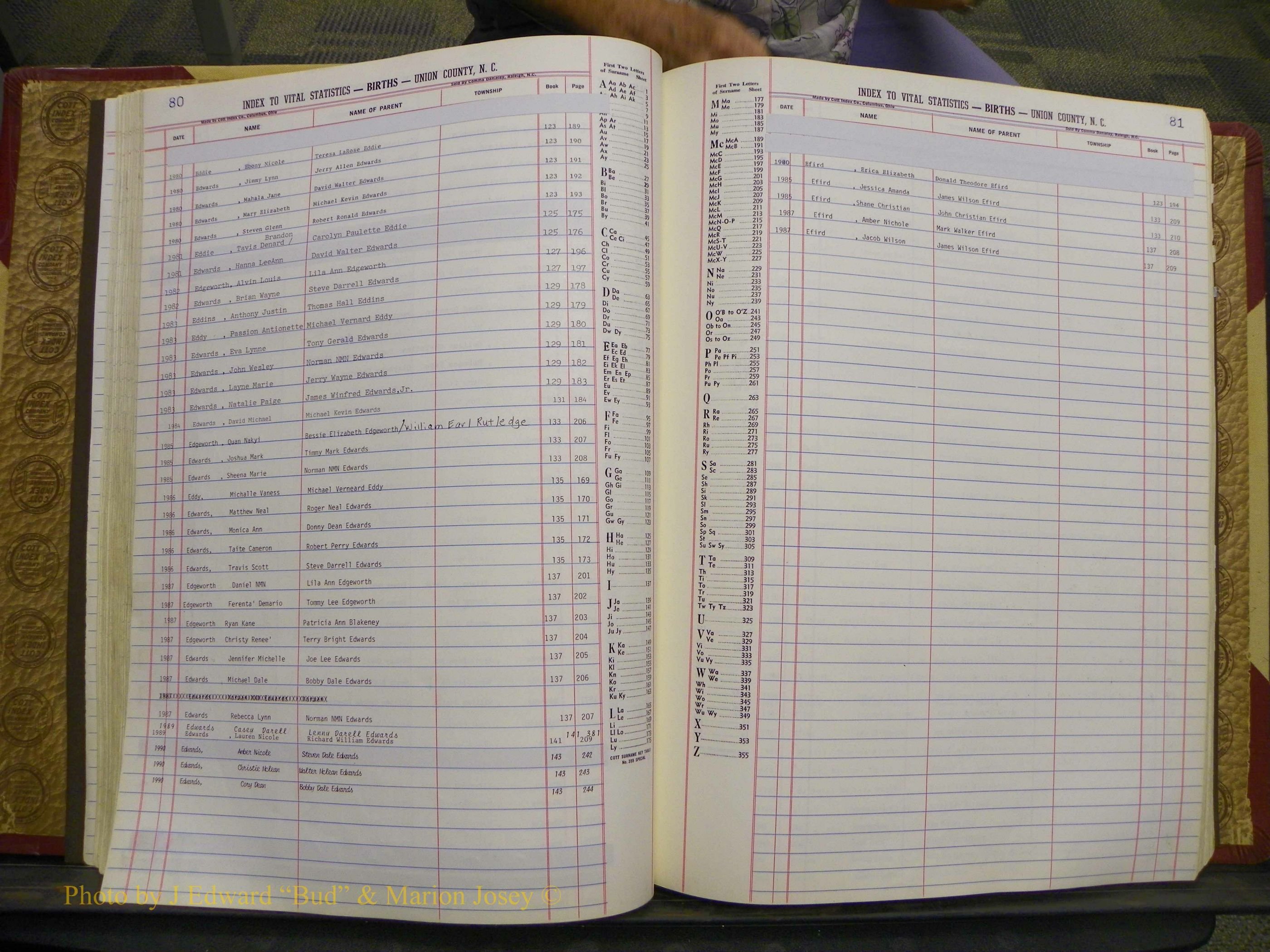 Union Co, NC Births, A-S, 1972-1990 (71).JPG