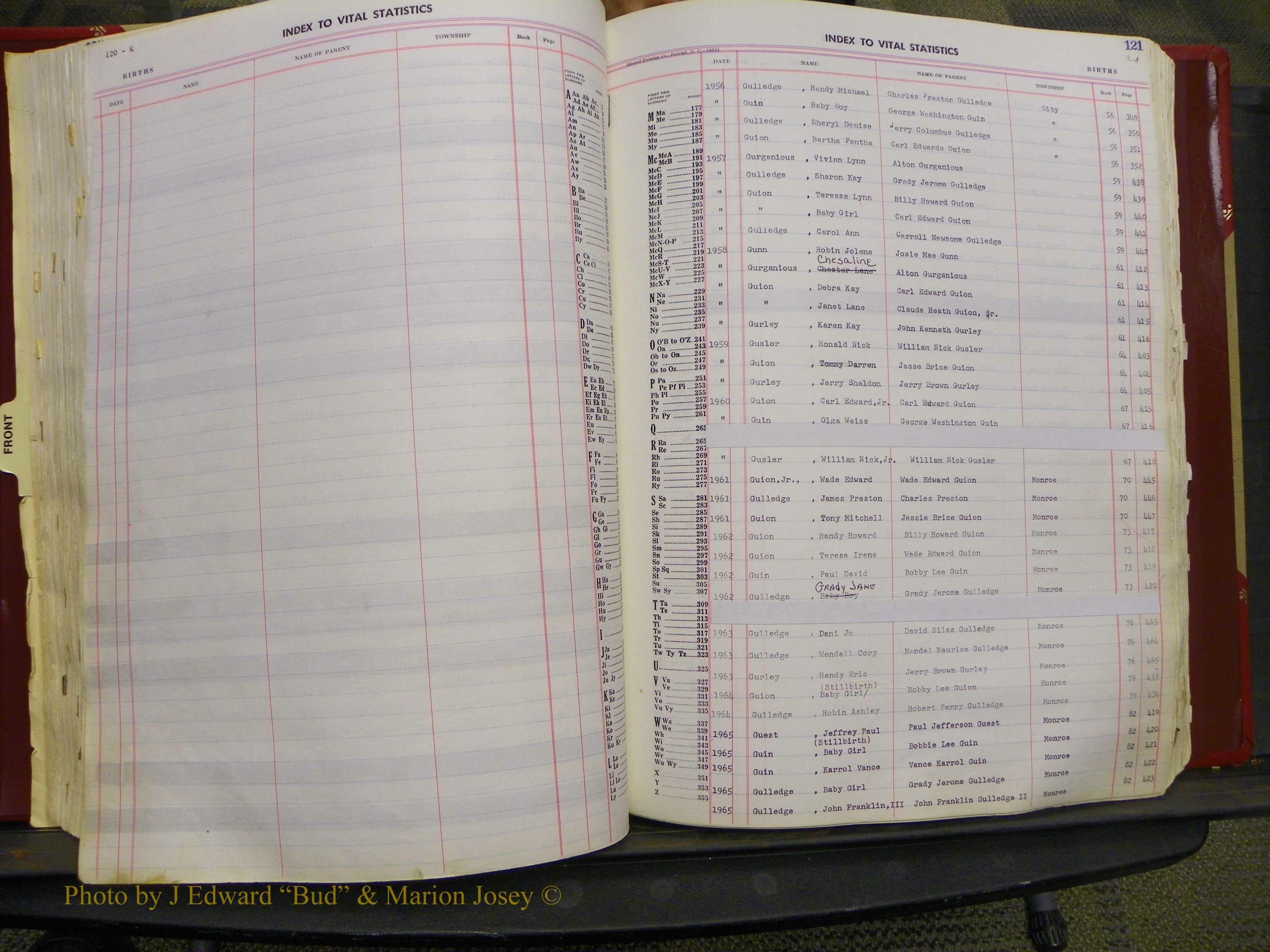 Union Co, NC Births, A-Z, 1956-1971 (123).JPG