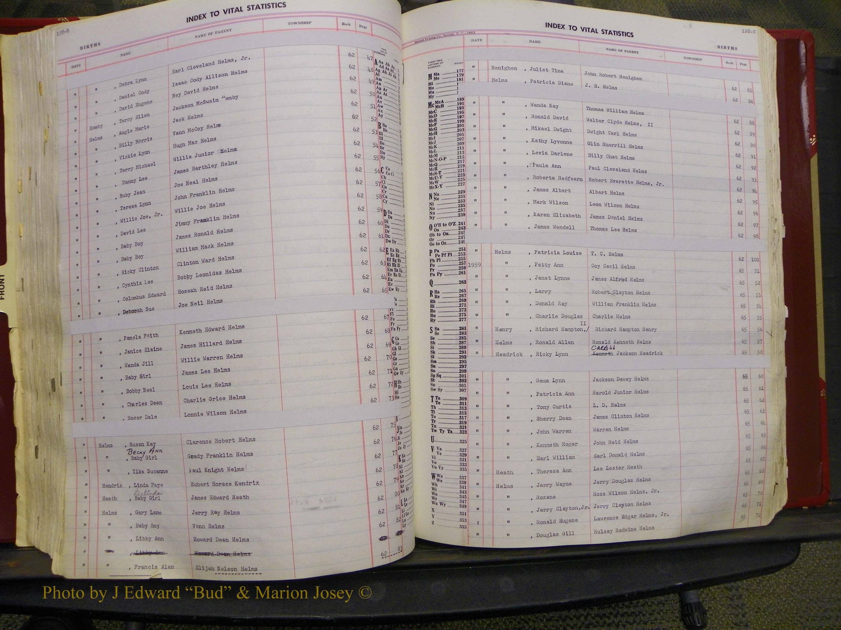 Union Co, NC Births, A-Z, 1956-1971 (137).JPG