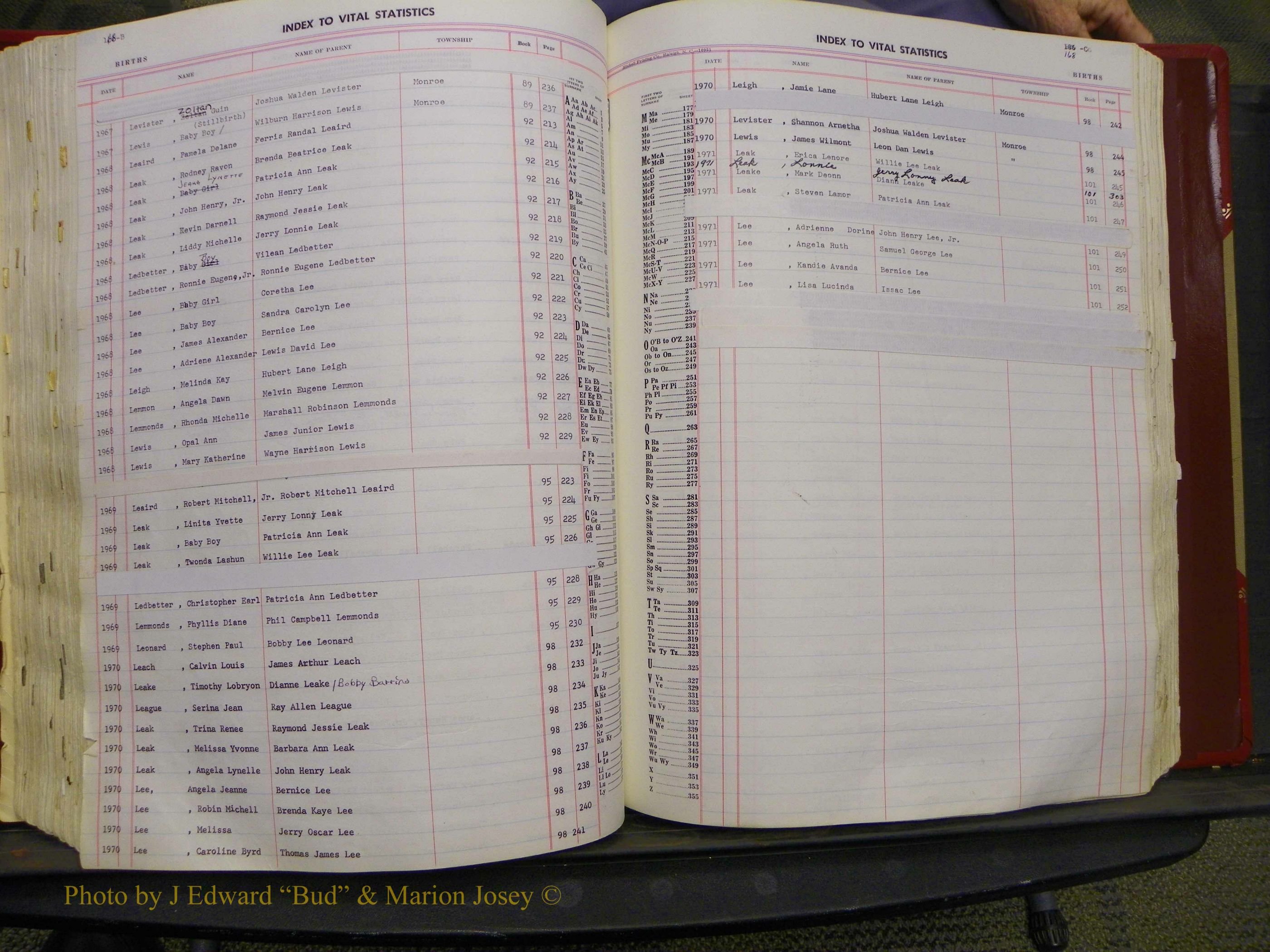 Union Co, NC Births, A-Z, 1956-1971 (188).JPG