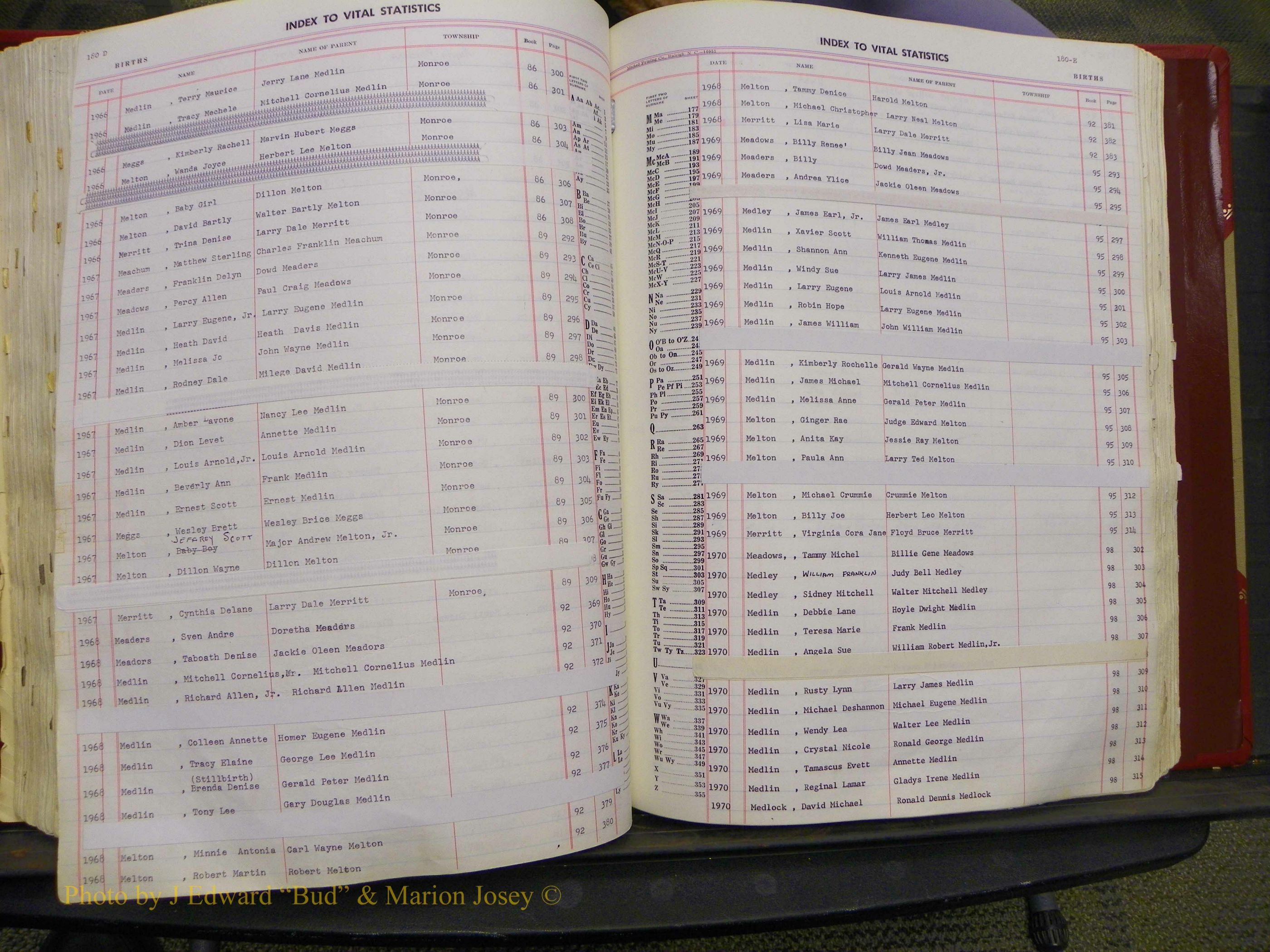 Union Co, NC Births, A-Z, 1956-1971 (208).JPG