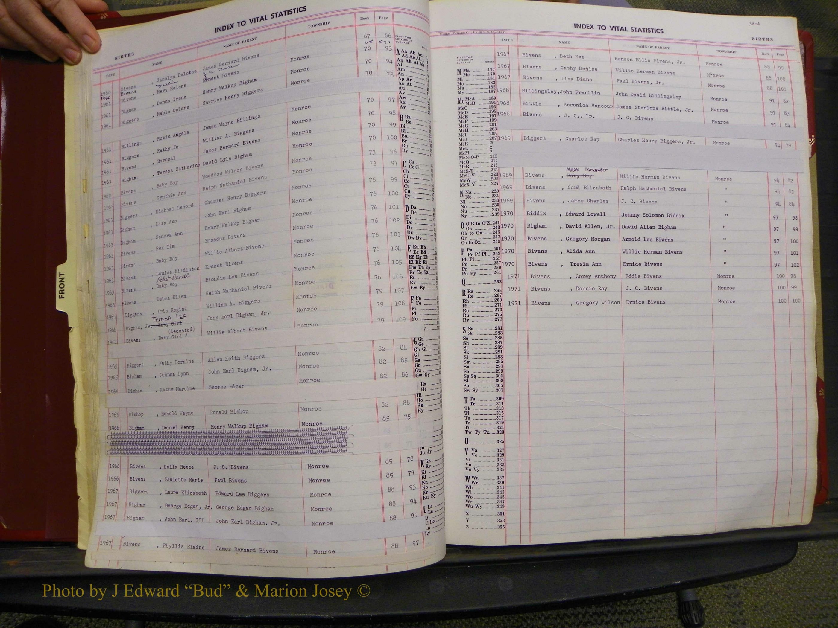 Union Co, NC Births, A-Z, 1956-1971 (32).JPG