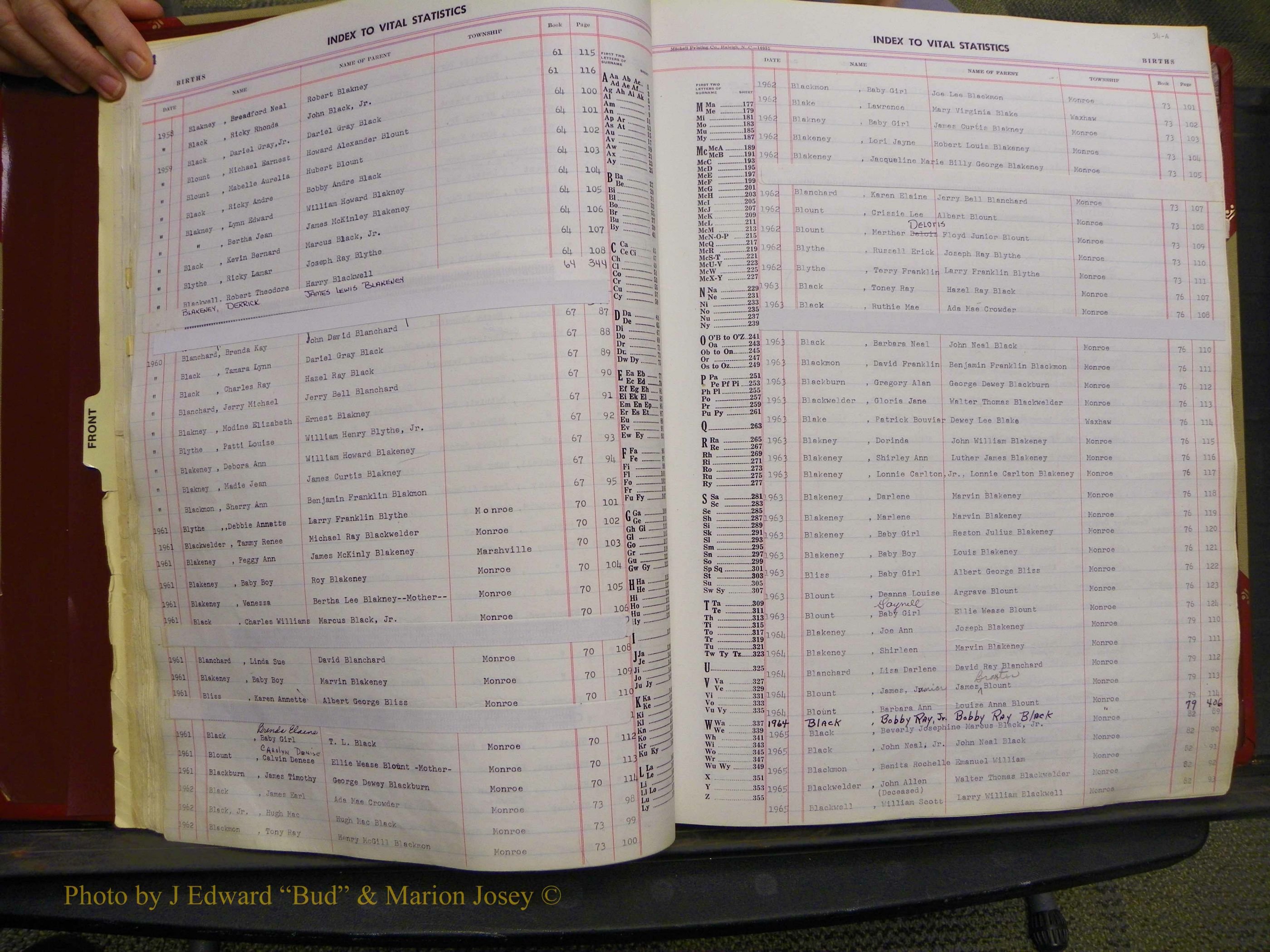 Union Co, NC Births, A-Z, 1956-1971 (34).JPG