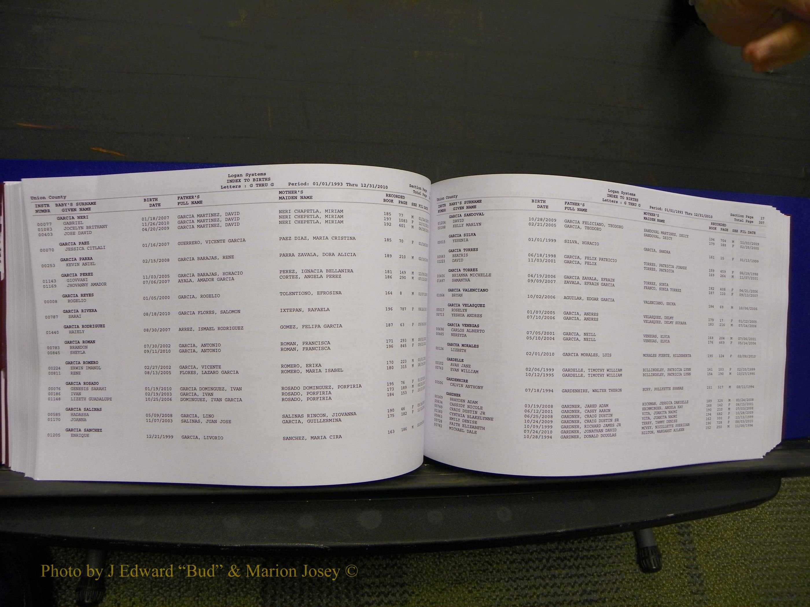 Union Co, NC Births, A-Z, 1993-2010 (186).JPG