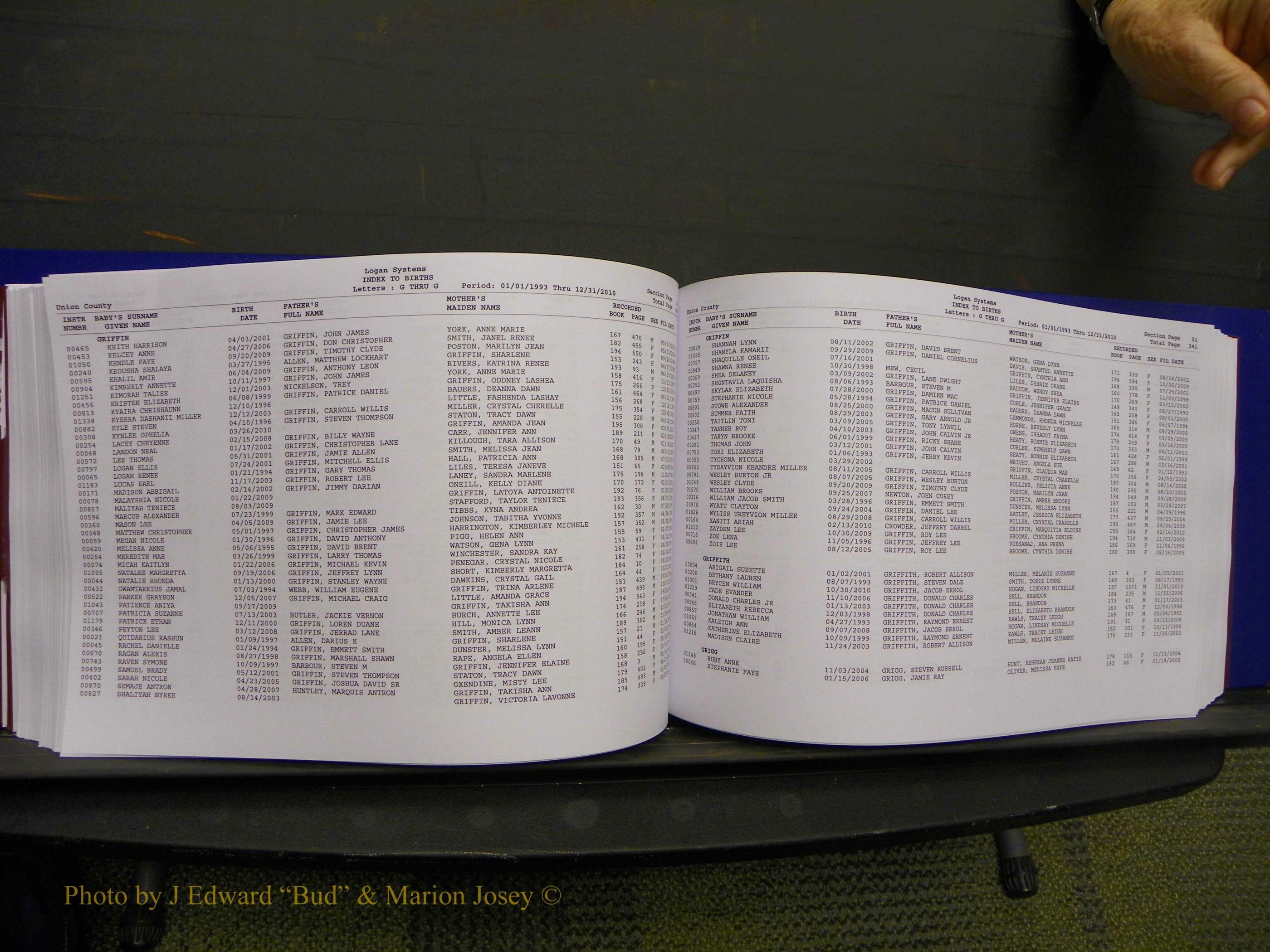 Union Co, NC Births, A-Z, 1993-2010 (203).JPG