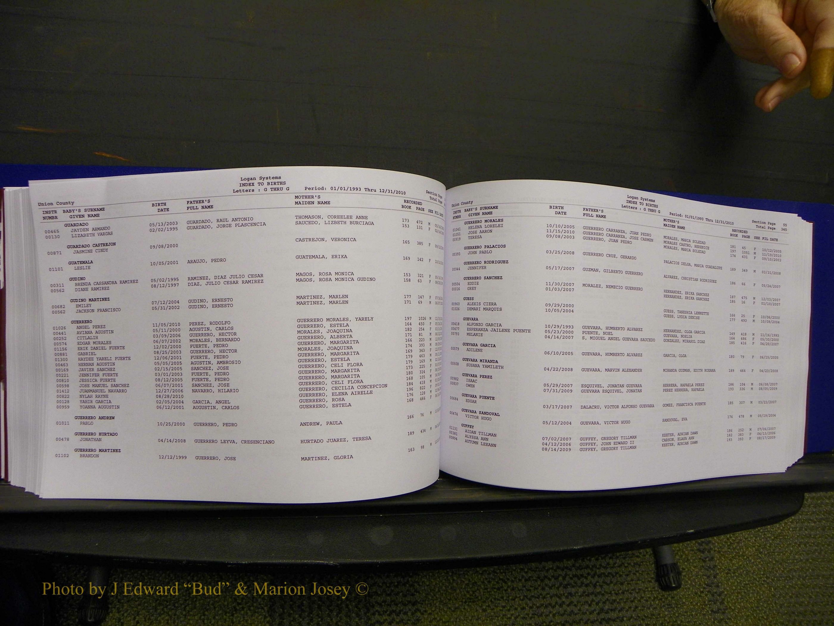 Union Co, NC Births, A-Z, 1993-2010 (205).JPG