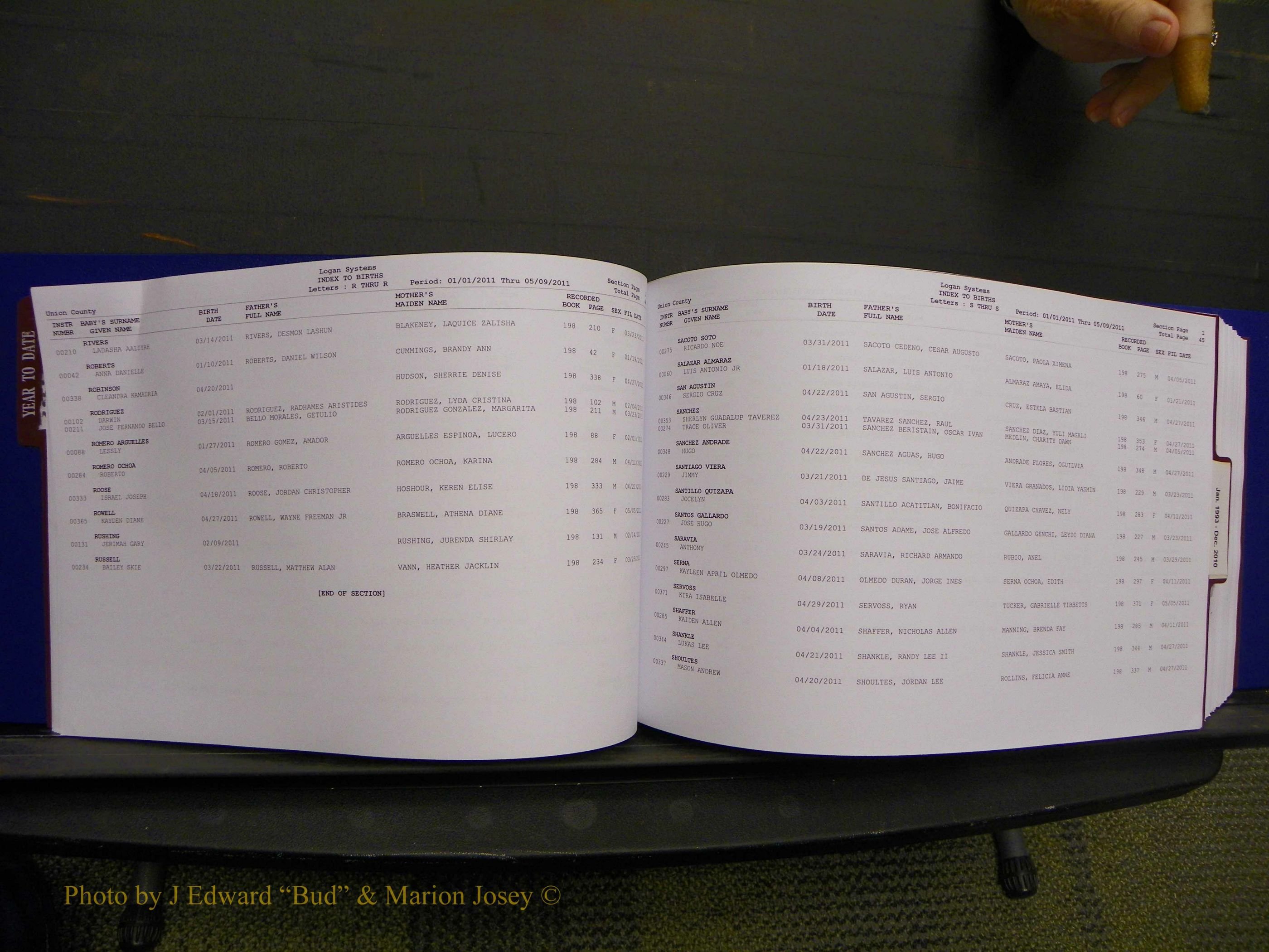 Union Co, NC Births, A-Z, 1993-2010 (24).JPG