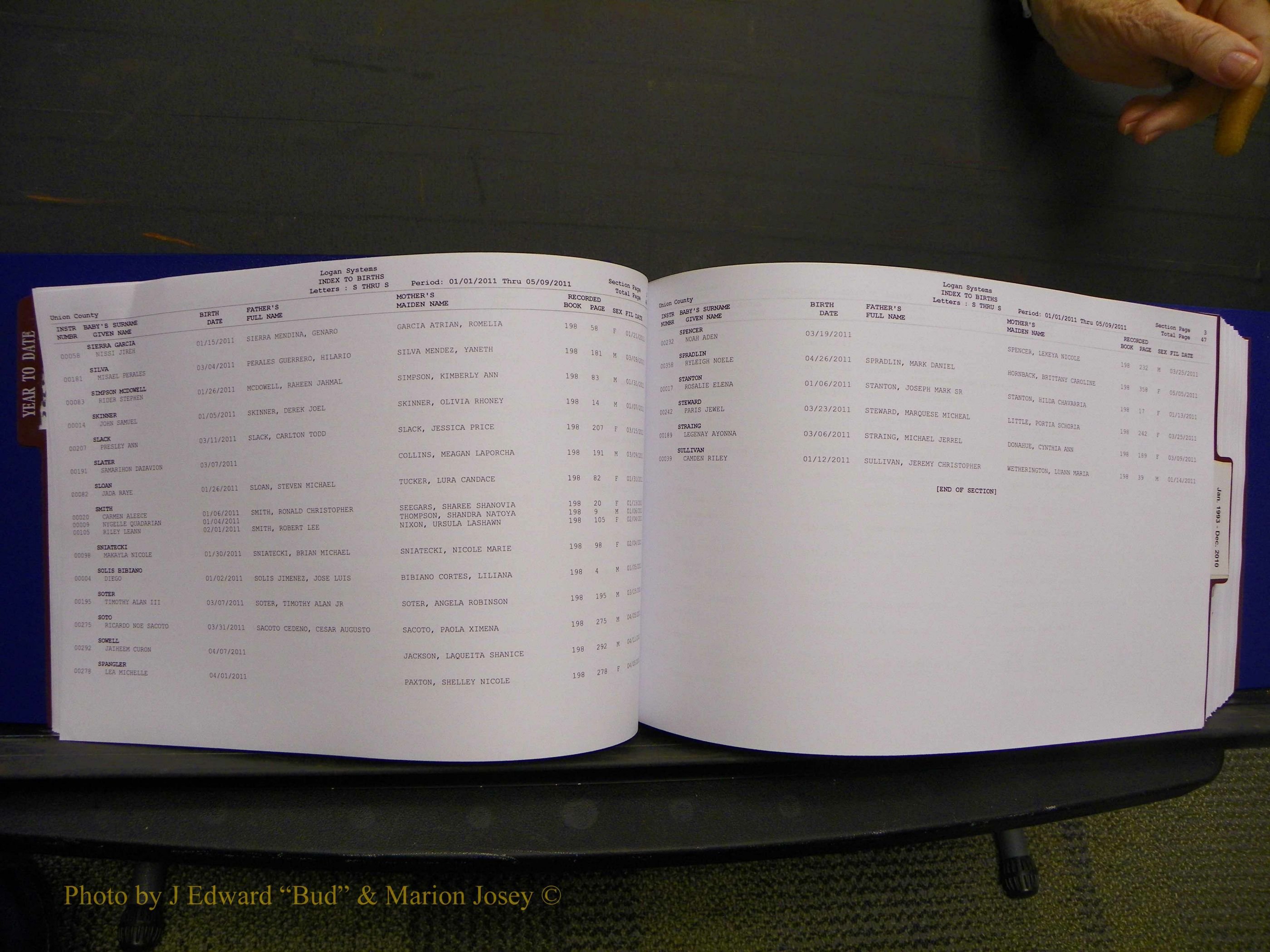Union Co, NC Births, A-Z, 1993-2010 (25).JPG