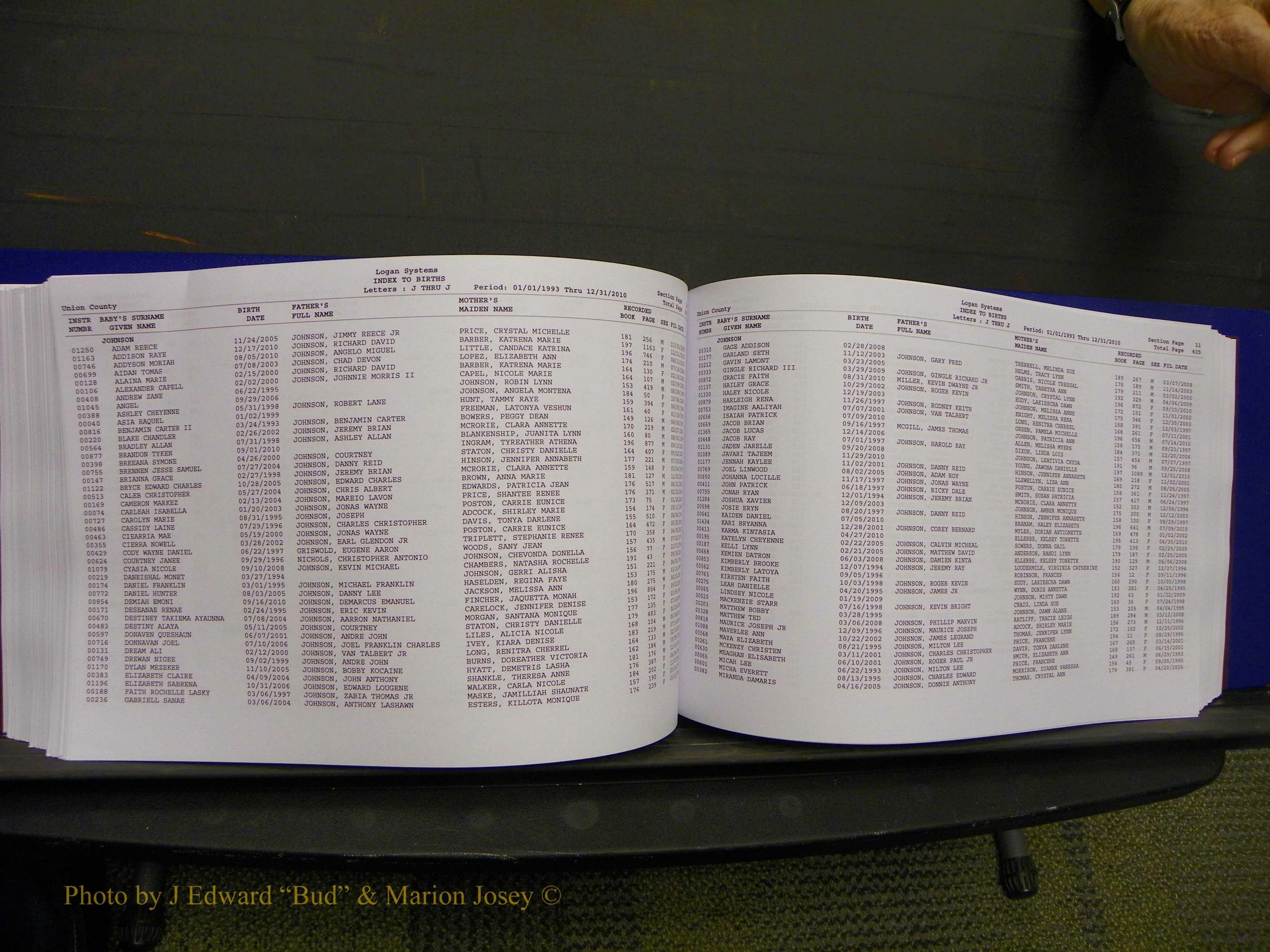 Union Co, NC Births, A-Z, 1993-2010 (251).JPG