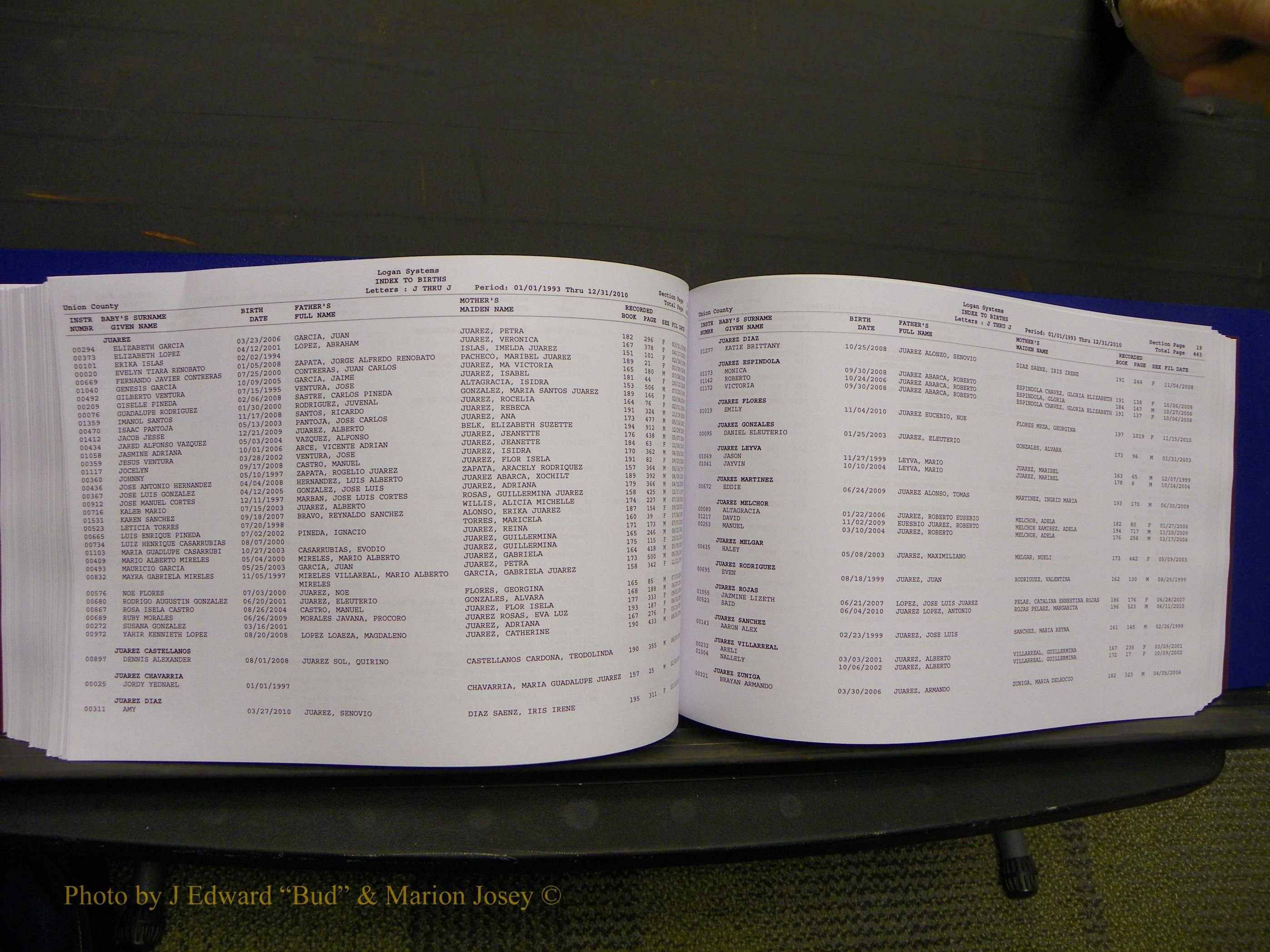 Union Co, NC Births, A-Z, 1993-2010 (254).JPG