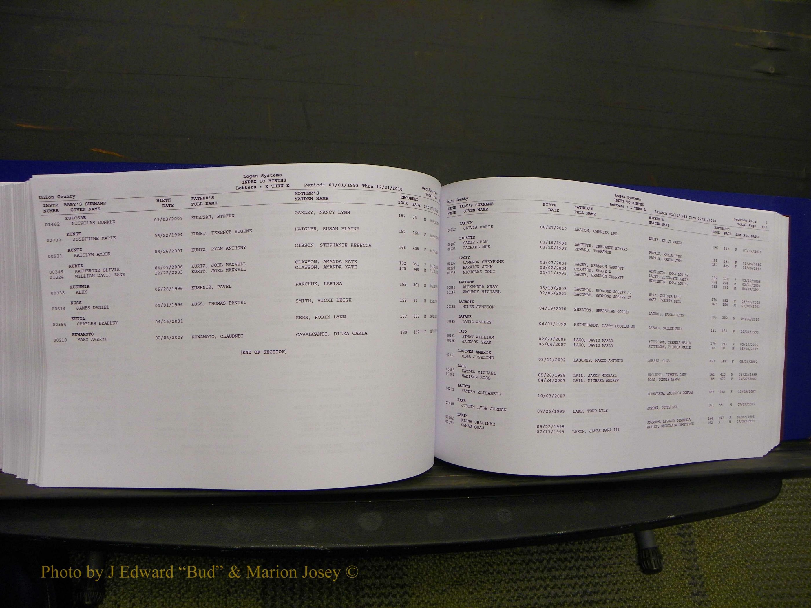 Union Co, NC Births, A-Z, 1993-2010 (263).JPG