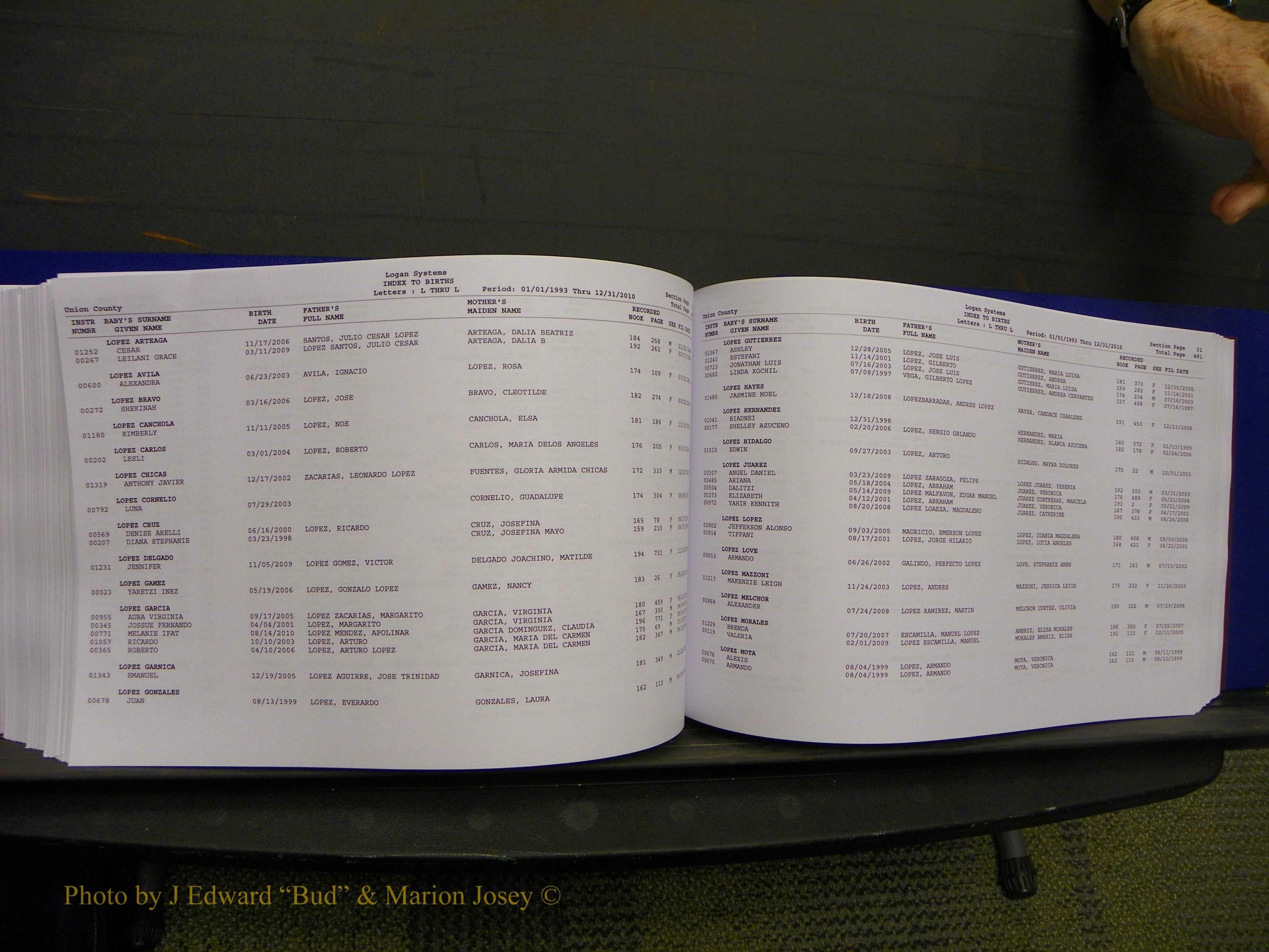 Union Co, NC Births, A-Z, 1993-2010 (277).JPG