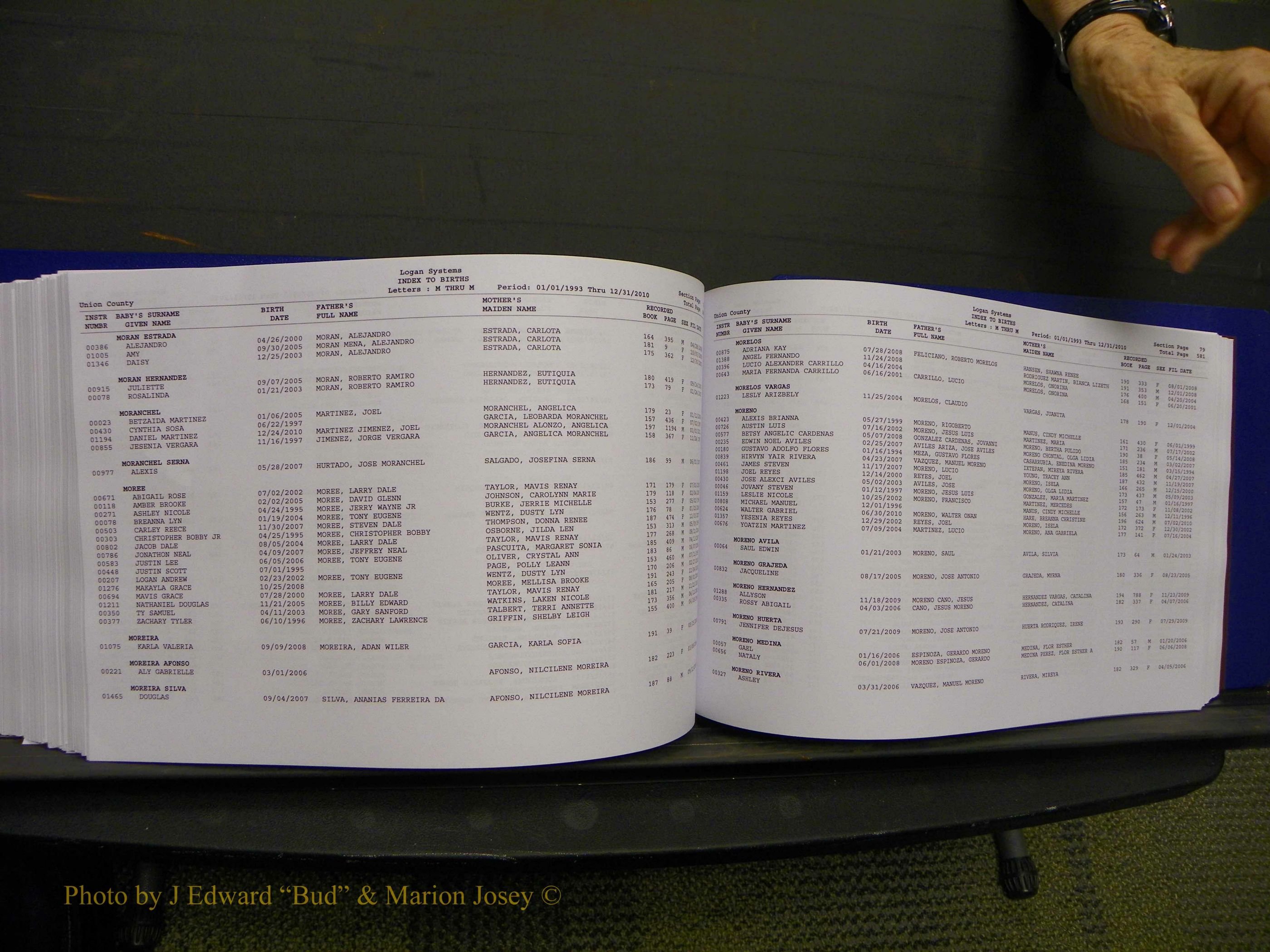 Union Co, NC Births, A-Z, 1993-2010 (323).JPG