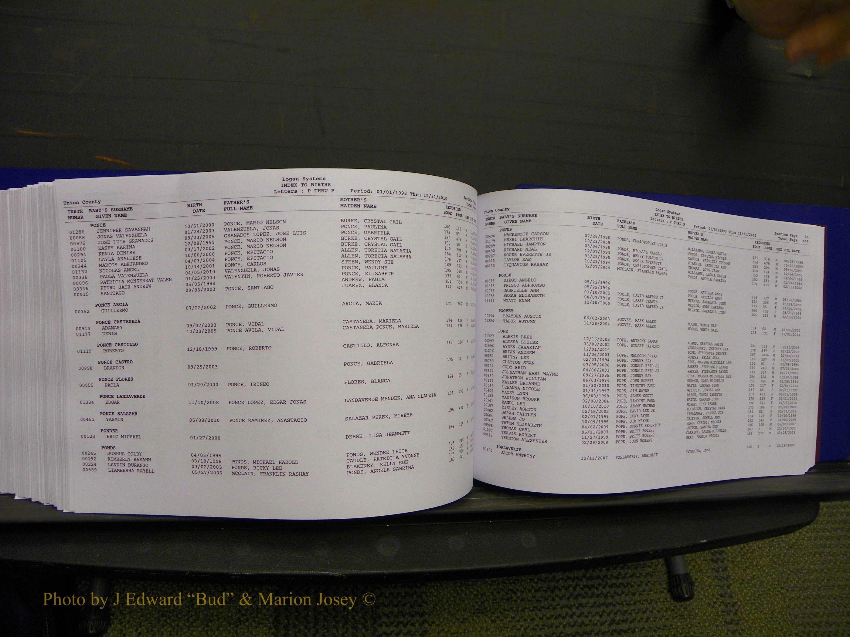 Union Co, NC Births, A-Z, 1993-2010 (361).JPG