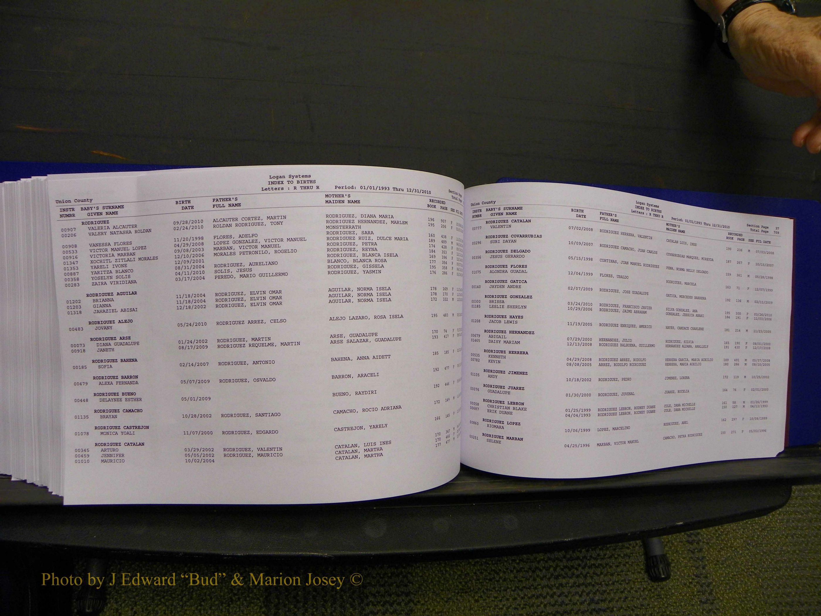 Union Co, NC Births, A-Z, 1993-2010 (387).JPG