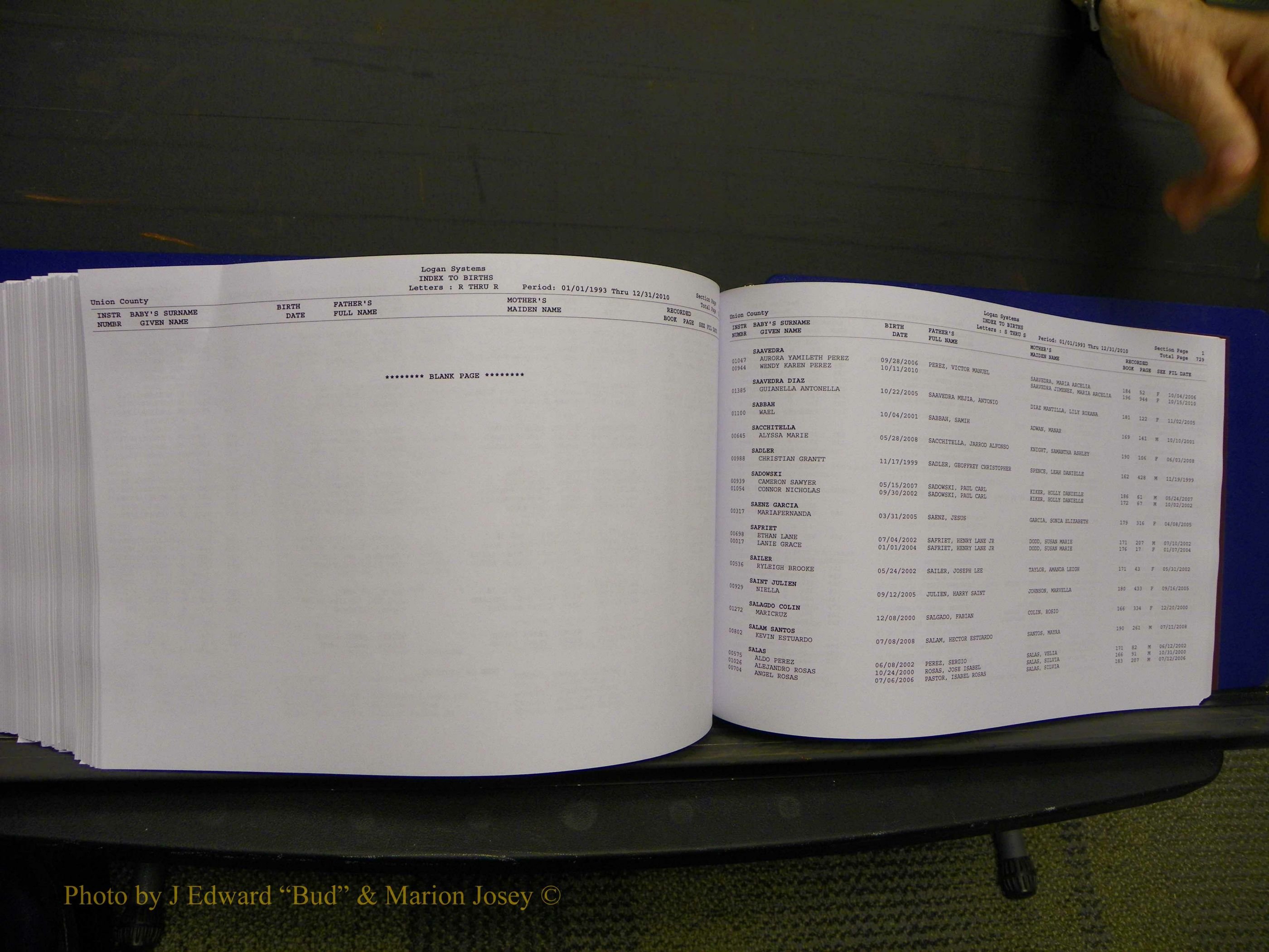 Union Co, NC Births, A-Z, 1993-2010 (398).JPG