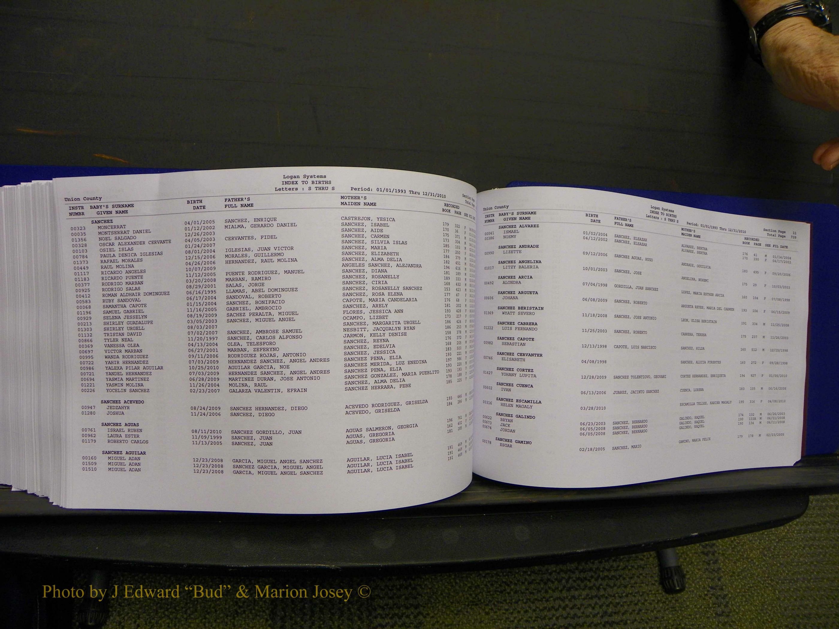 Union Co, NC Births, A-Z, 1993-2010 (401).JPG