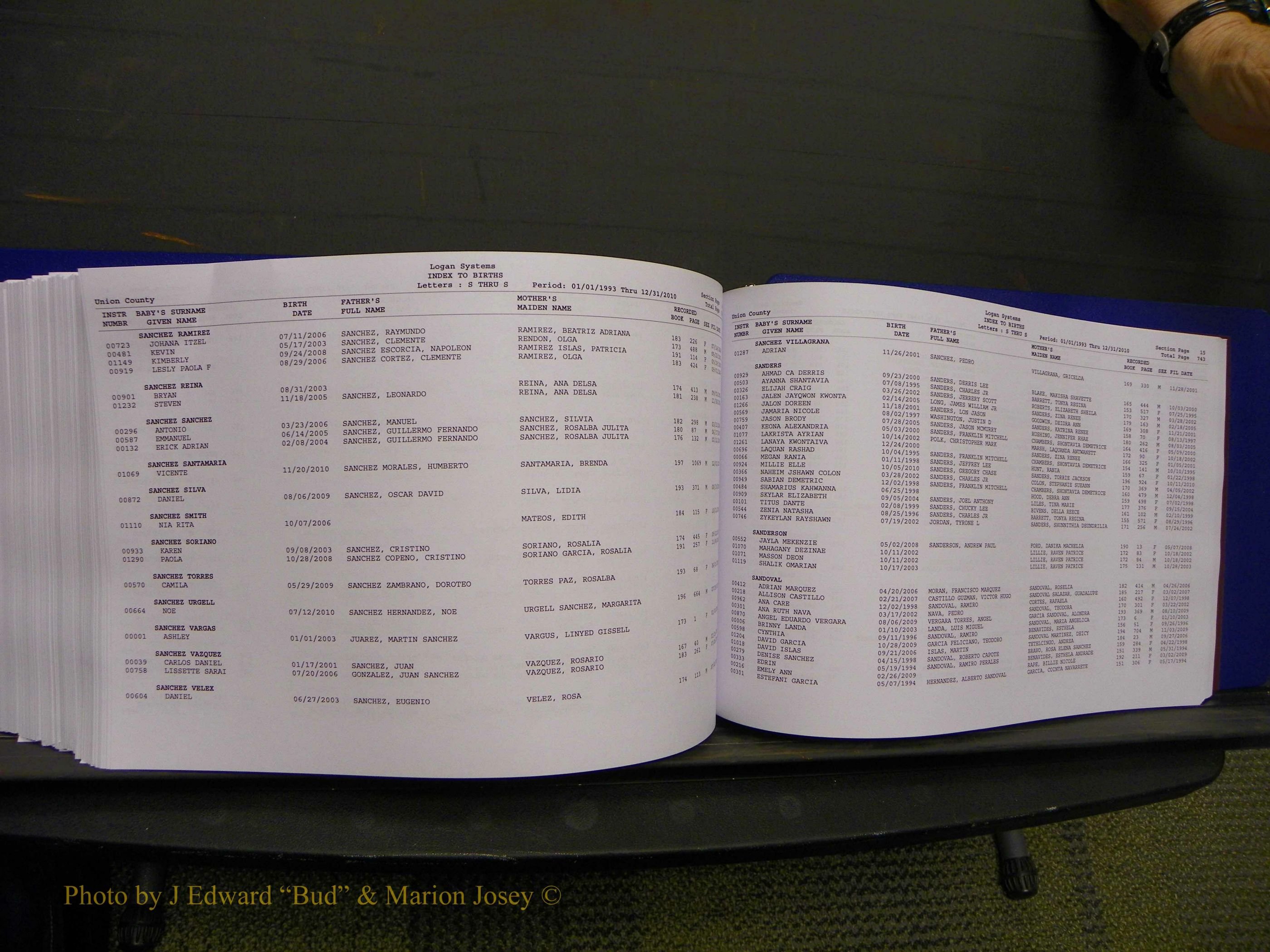 Union Co, NC Births, A-Z, 1993-2010 (404).JPG