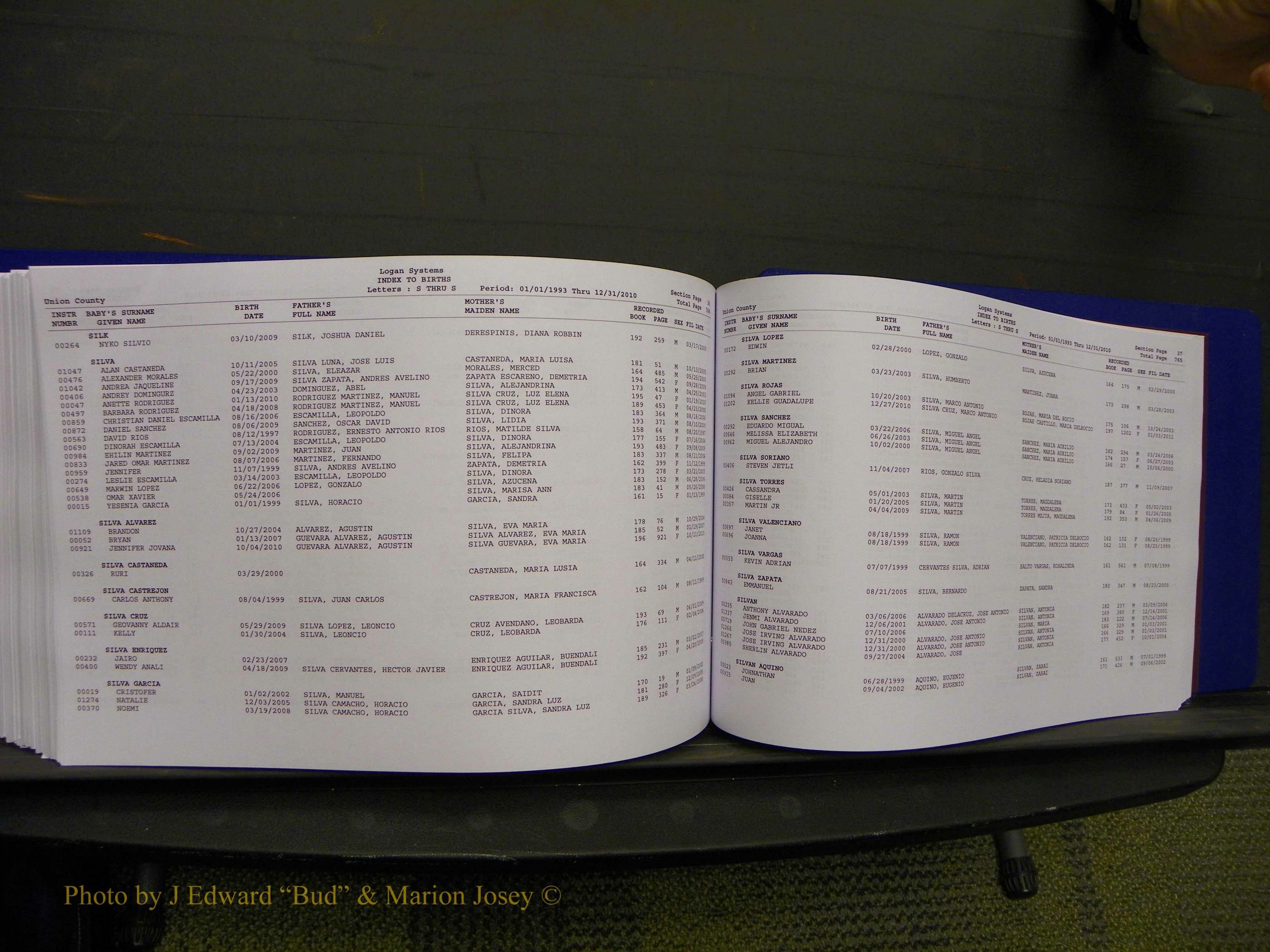 Union Co, NC Births, A-Z, 1993-2010 (415).JPG